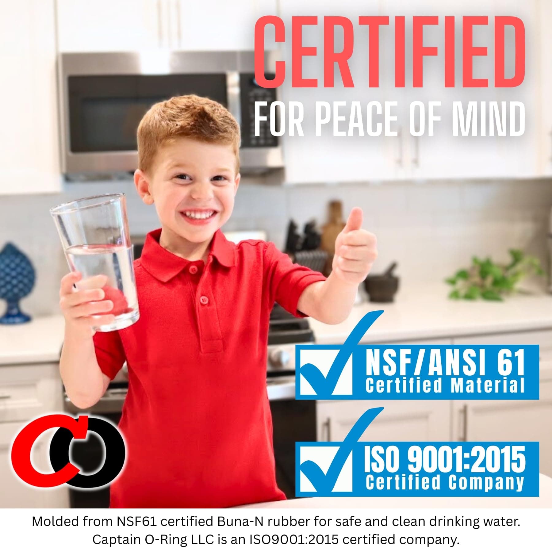 (3 Pack) Replacement O-Rings for 3M AP801, AP801-C, AP802, KemFlo 5000 & 10,000 Series Water Filters