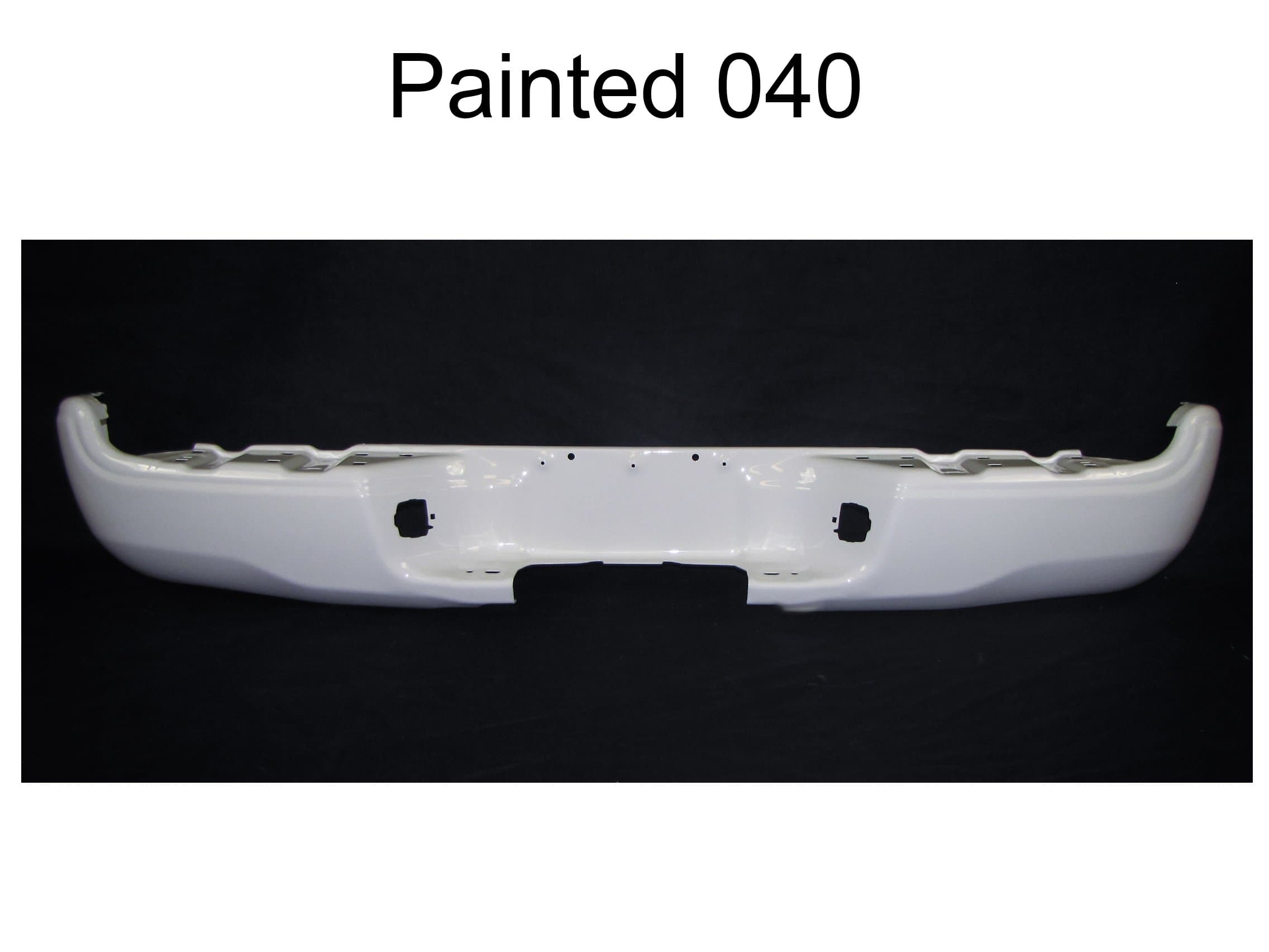 PAINTED 040-Super White REAR STEP BUMPER FACE BAR PAINTED WHITE TO1102246