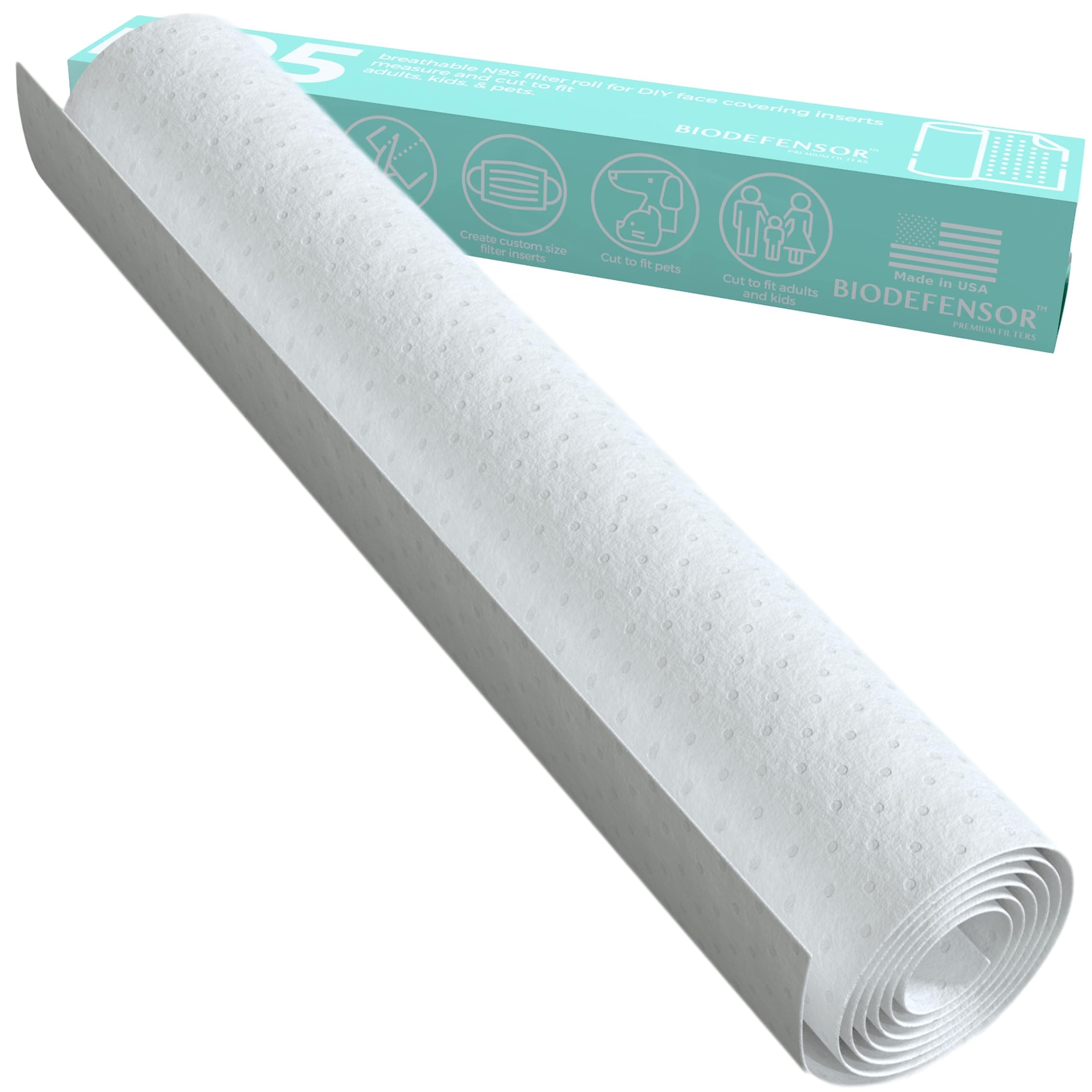 PM2.5 MERV 16 Filter Material USA Made Cut to Fit Any Size 16"x24" for Face Covering, Air Purifier, HVAC