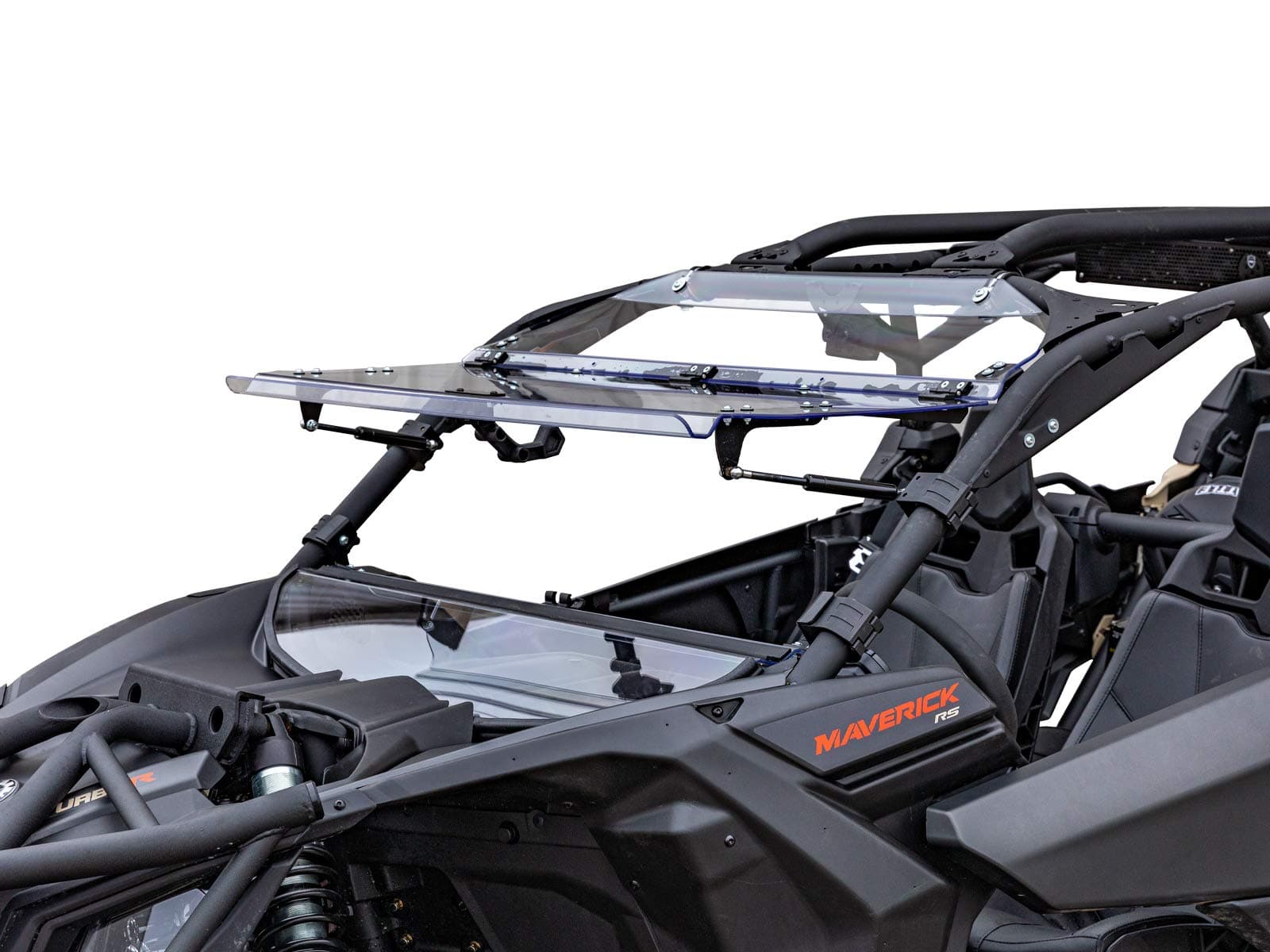 Scratch Resistant Flip Windshield for Can-Am Maverick X3 (See Fitment) | 1/4" Thick Polycarbonate that is 250x Stronger than Glass | USA Made