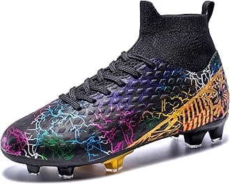 YIDUMMens Soccer Cleats Outdoor Lightweight High-Top Training Boots Ground Athletic Football Boots Soccer Shoes for Men/Women