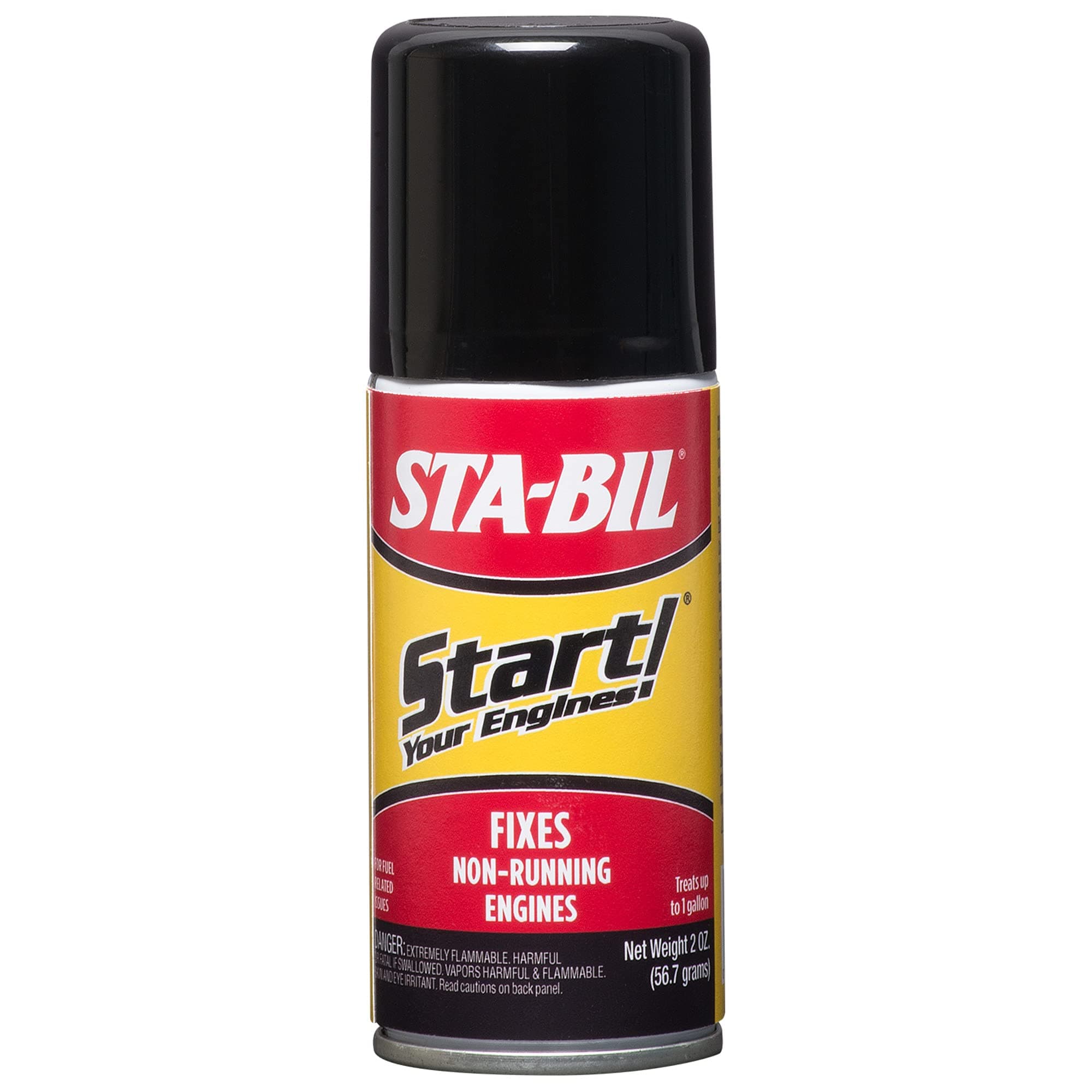 STA-BIL Start Your Engines! - Fixes Non-Running Engines - A Jump Start in A Can - Revitalizes Fuel System - Safe for 2 and 4-Cycle Engines - Ensures Quick, Easy Starts, 2 fl. oz. (21214)