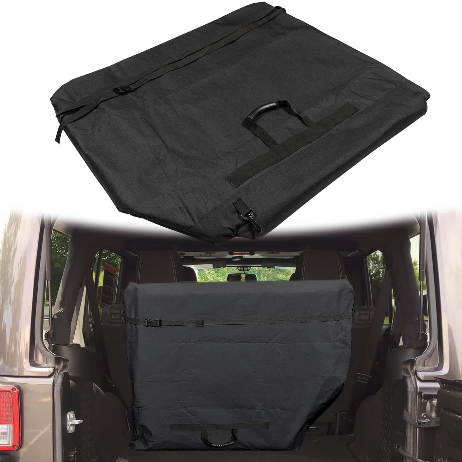 Sunluway Freedom Panel Hard Top Storage Bag with Handle compatible with 2007-2022 Jeep Wrangler JK JKU JL JLU Sports Sahara Freedom Rubicon Unlimited 2/4 Door & 2020-2022 Gladiator JT