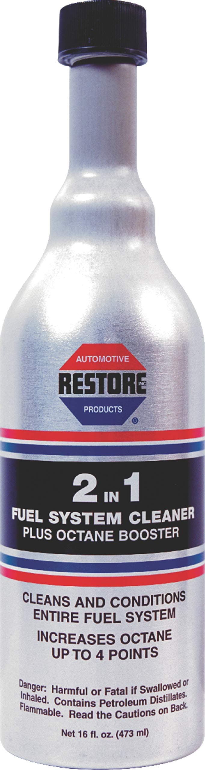 Restore 50016 2 in 1 Fuel System Cleaner Plus Octane Booster, 16 Fluid Ounce Bottle