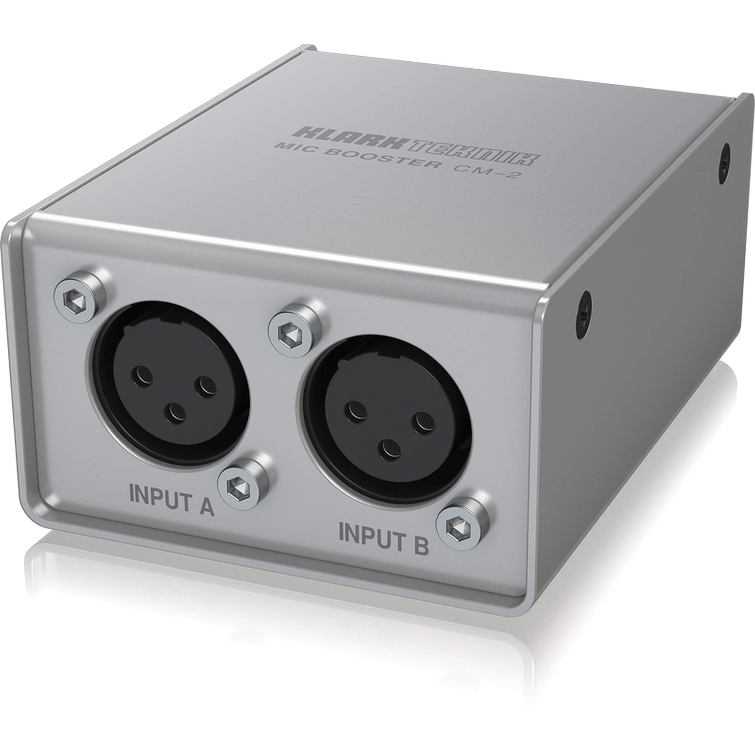 Klark Teknik MIC BOOSTER CM-2 2 Channel Dynamic Microphone Booster with Preamps