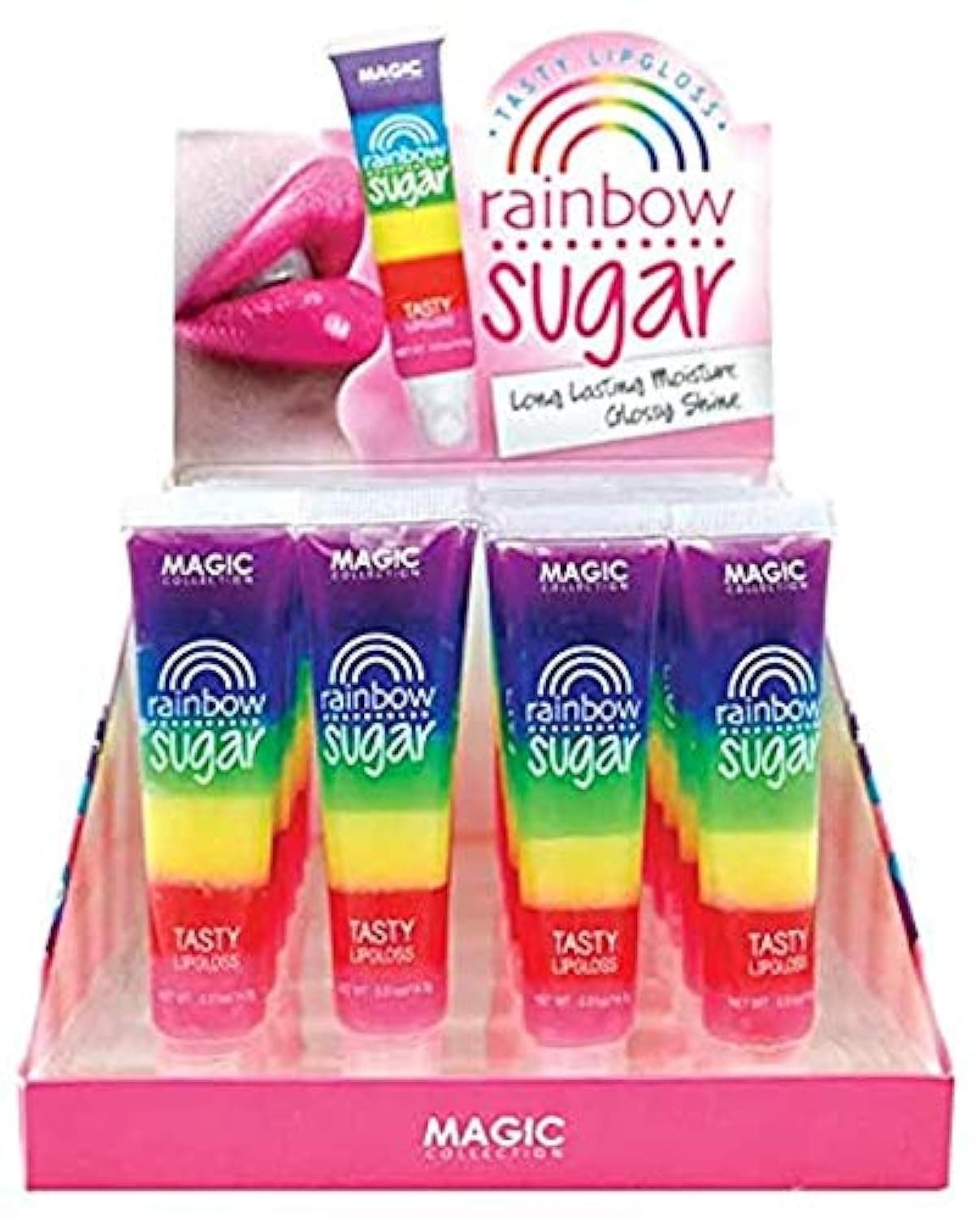 (3 PCS) Magic Collection Rainbow Sugar Tasty Lip Gloss