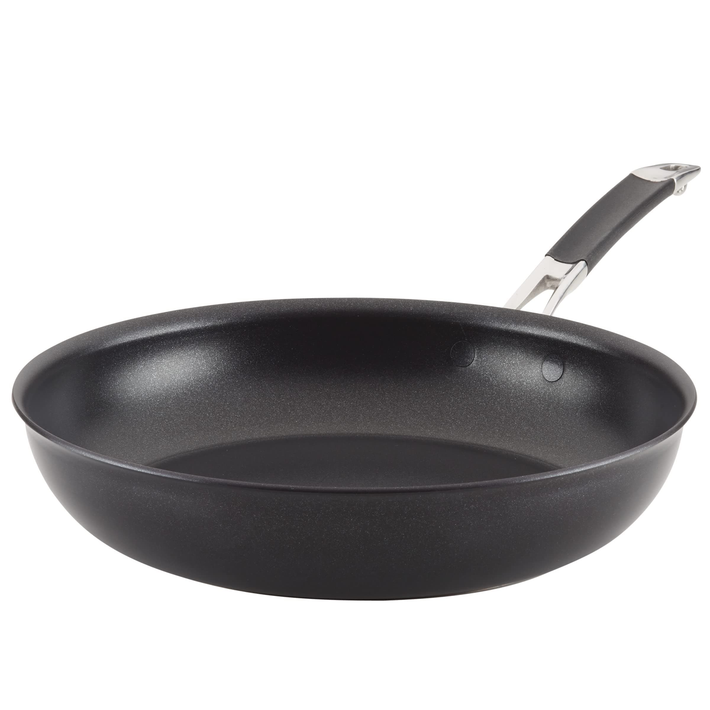 Anolon87538 Smart Stack Hard Anodized Nonstick Frying Pan/Fry Pan/Hard Anodized Skillet - 12 Inch, Black