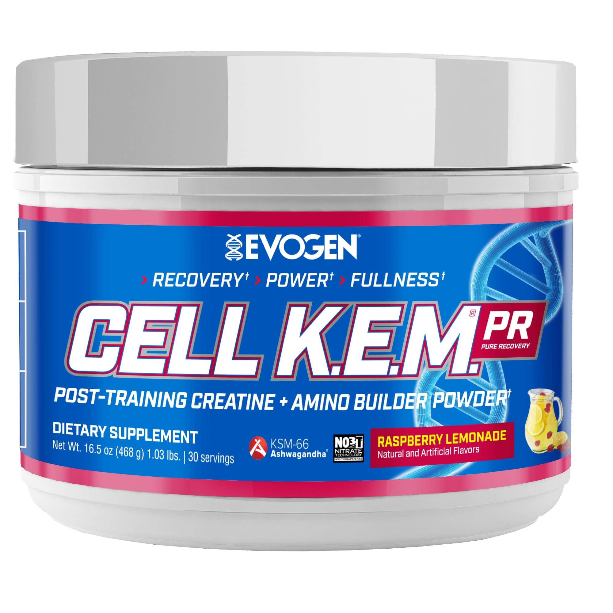 Cell K.E.M. PR V.2 Reformulated- Post Workout Recovery Powder & Muscle Builder | Creatine Monohydrate, BCAA Powder, EAAs | Recovery, Strength & Fullness | Raspberry Lemonade | 30 Servings