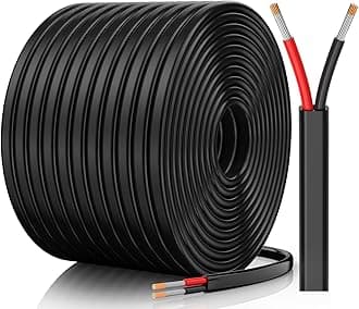 CONEPY 12 Gauge Wire, 12 AWG 2 Conductor Electrical Wire, Flexible/Oxygen-Free Tinned Copper/Stranded PVC 12/2 Cord for Automotive, Marine, LED Strips, Solar, RV, Lighting (100FT)