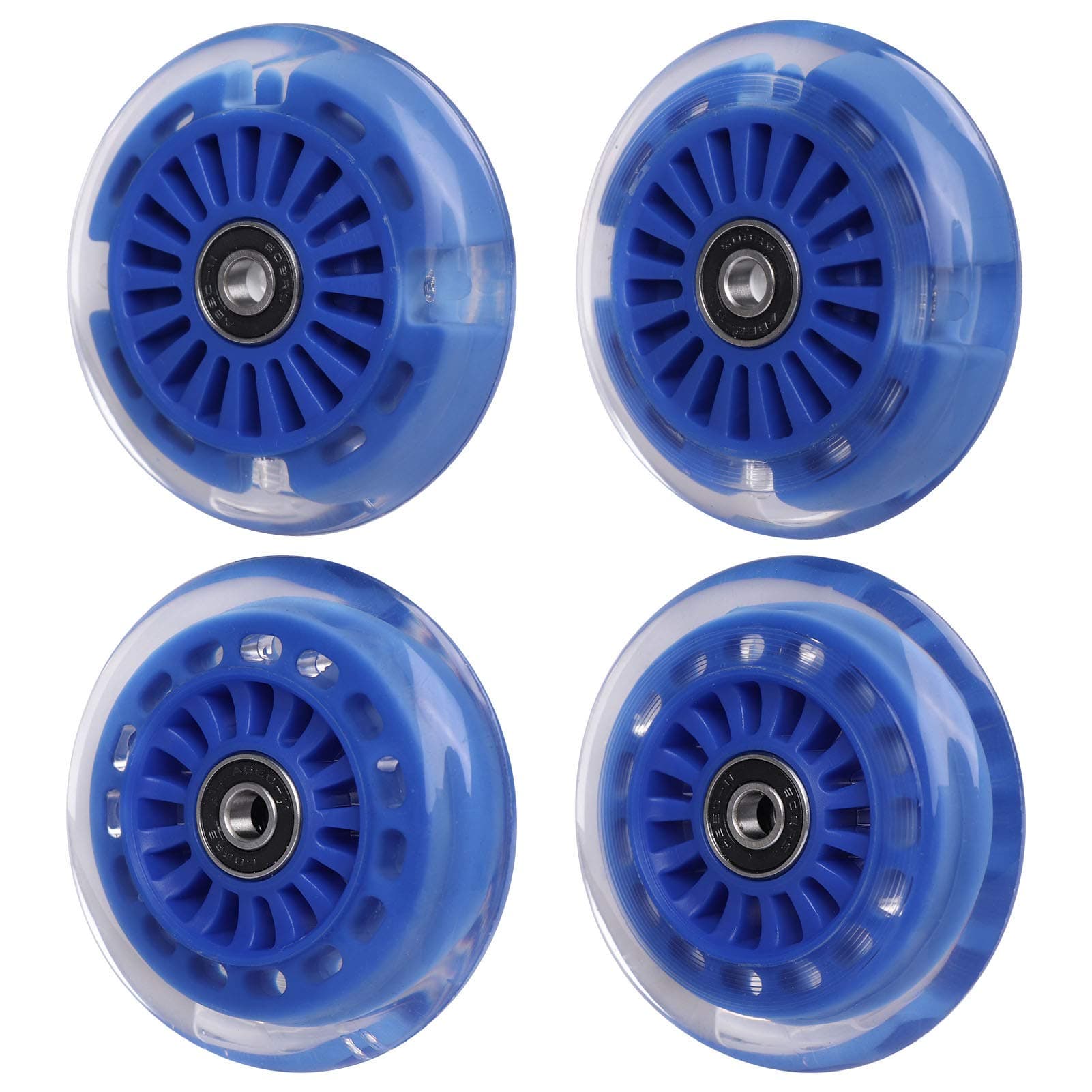 Wiggle Car Polyurethane Replacement Wheels Set Upgrade for Ride-on Toys (Dark Blue)