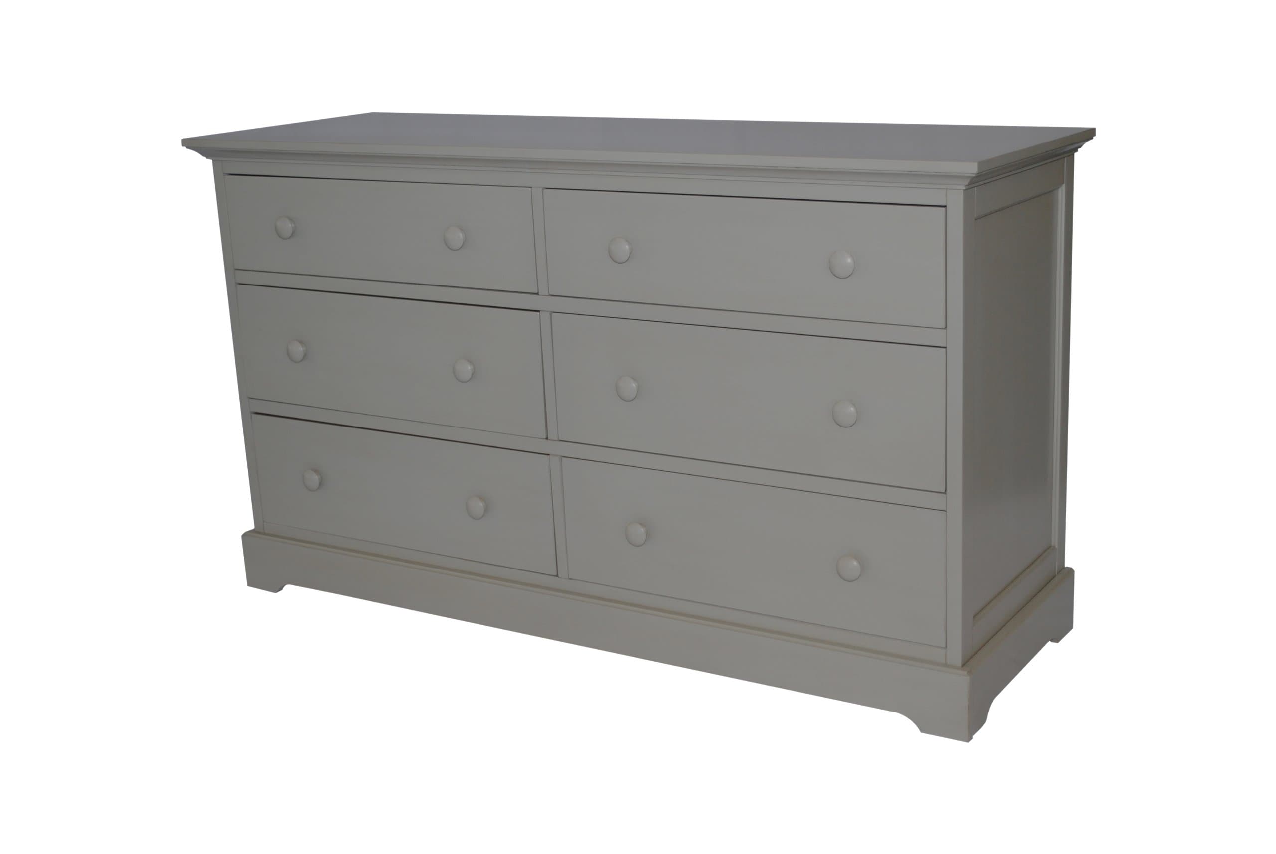 Centennial Chesapeake 6 Drawer Double Dresser Light Grey