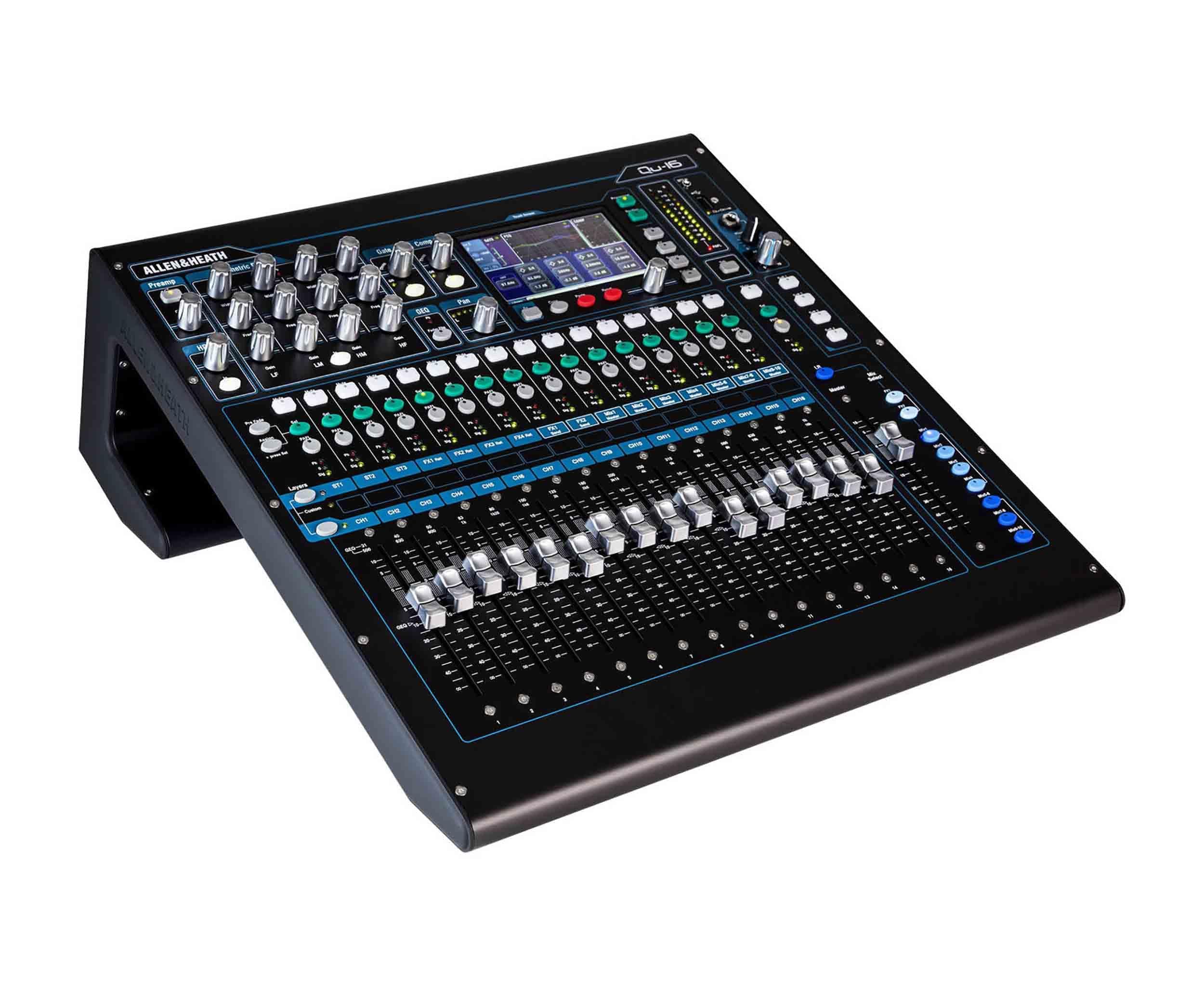 Allen & Heath QU-16C Rack Mountable Compact Digital Mixer, Chrome Edition