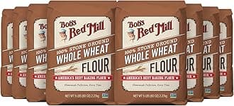 Bob's Red MillWhole Wheat Flour, 5lb (Pack of 8) - Whole Grain, Vegan, Kosher