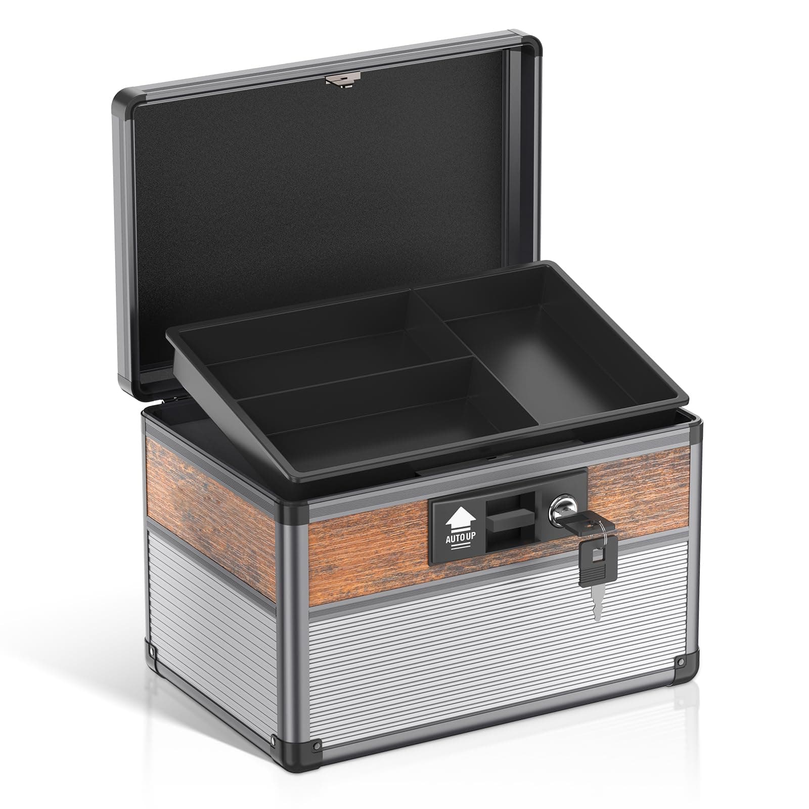 Glosen Medicine Lock Box,locking medicine box, Security Lock Boxes，lock box, First Aid Key Safe Box,Lock Box for Medication