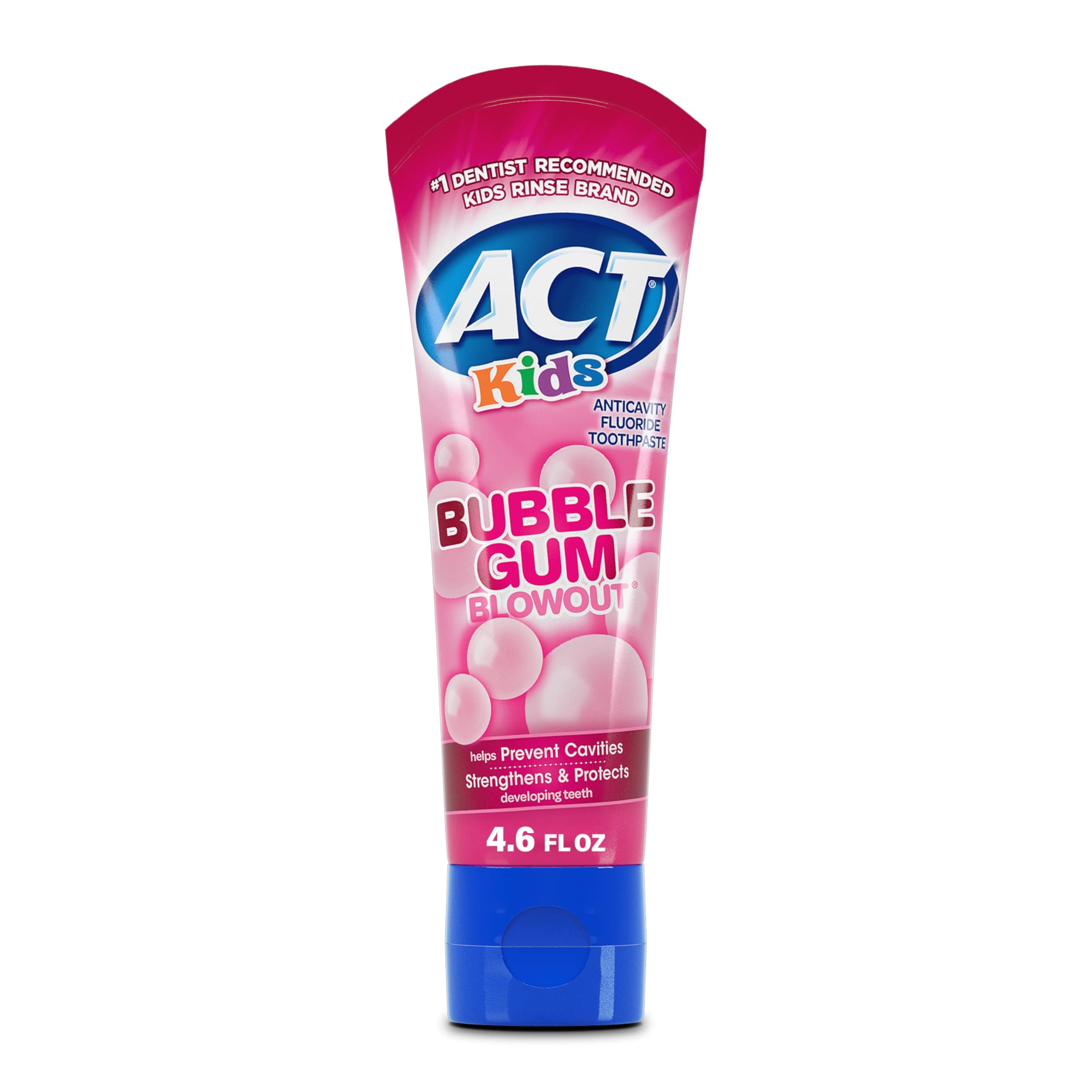 Act Kids Toothpaste Bbl Gum Bl 4.6 Oz
