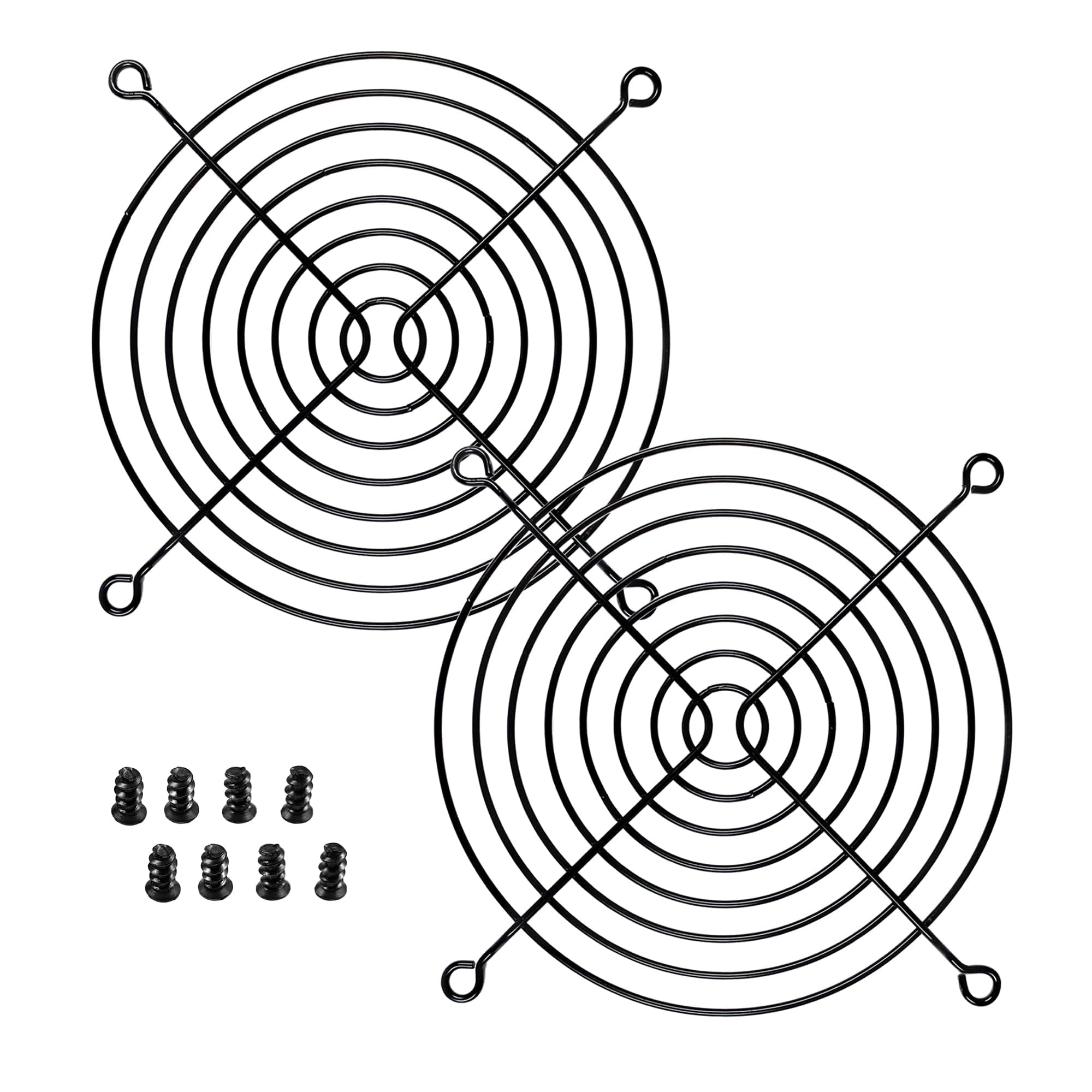 120mm Black Finger Grills (2 Pack)