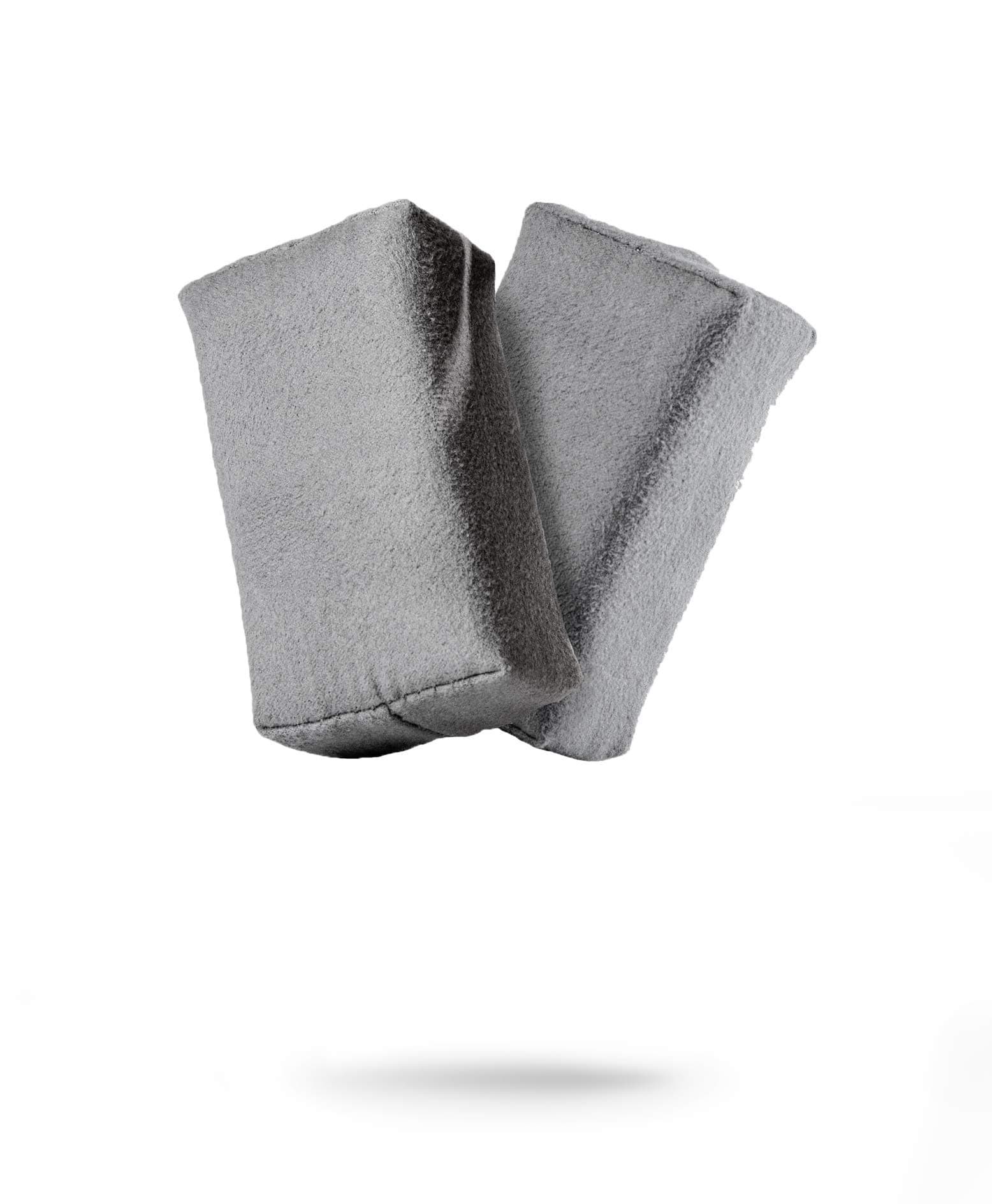 Suede Applicator (2 Pack) - Car Detailing Sponge, Use with Ceramic Spray, Graphene Coatings on Car Paint, Metal, Plastic Trim, Rubber & Glass