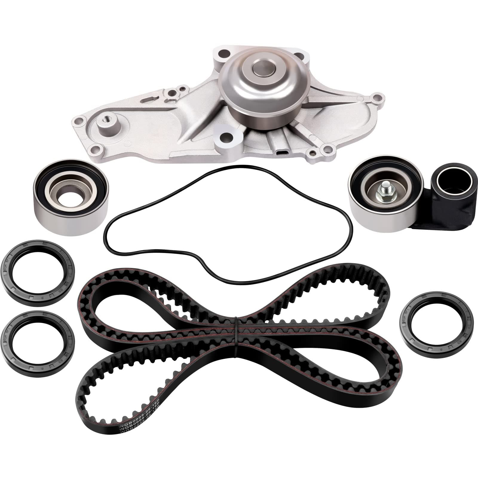 ECCPP Timing Belt Water Pump Kit Fit for 03-13 for Acura MDX 13-18 for Acura RDX 14-15 for Acura RLX 04-14 for Acura TL 03-17 for Honda for Accord 05-17 for Honda Odyssey 05-15 for Honda Pilot