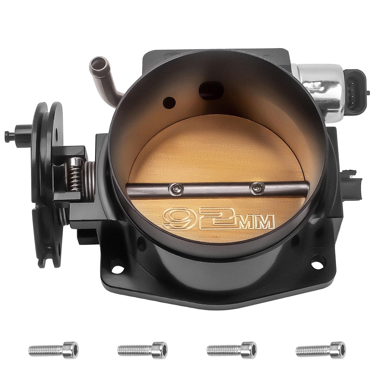 maXpeedingrods 92mm Throttle Body for LSX LS1 LS2 LS3 LS6 LS7 for GM Gen III with TPS IAC 4 Bolt
