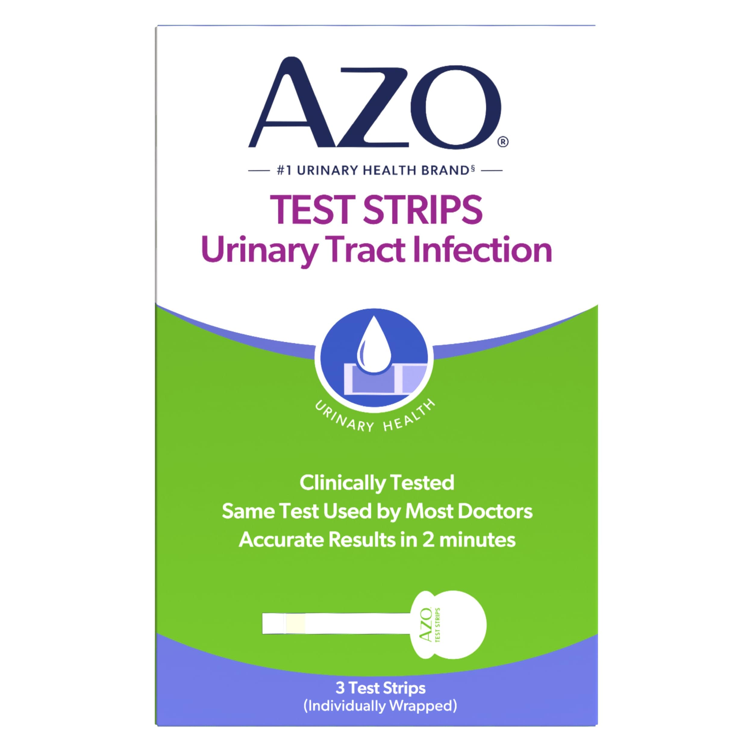 Ayur Urinary Tract Infection Test Strips-3-Count Box