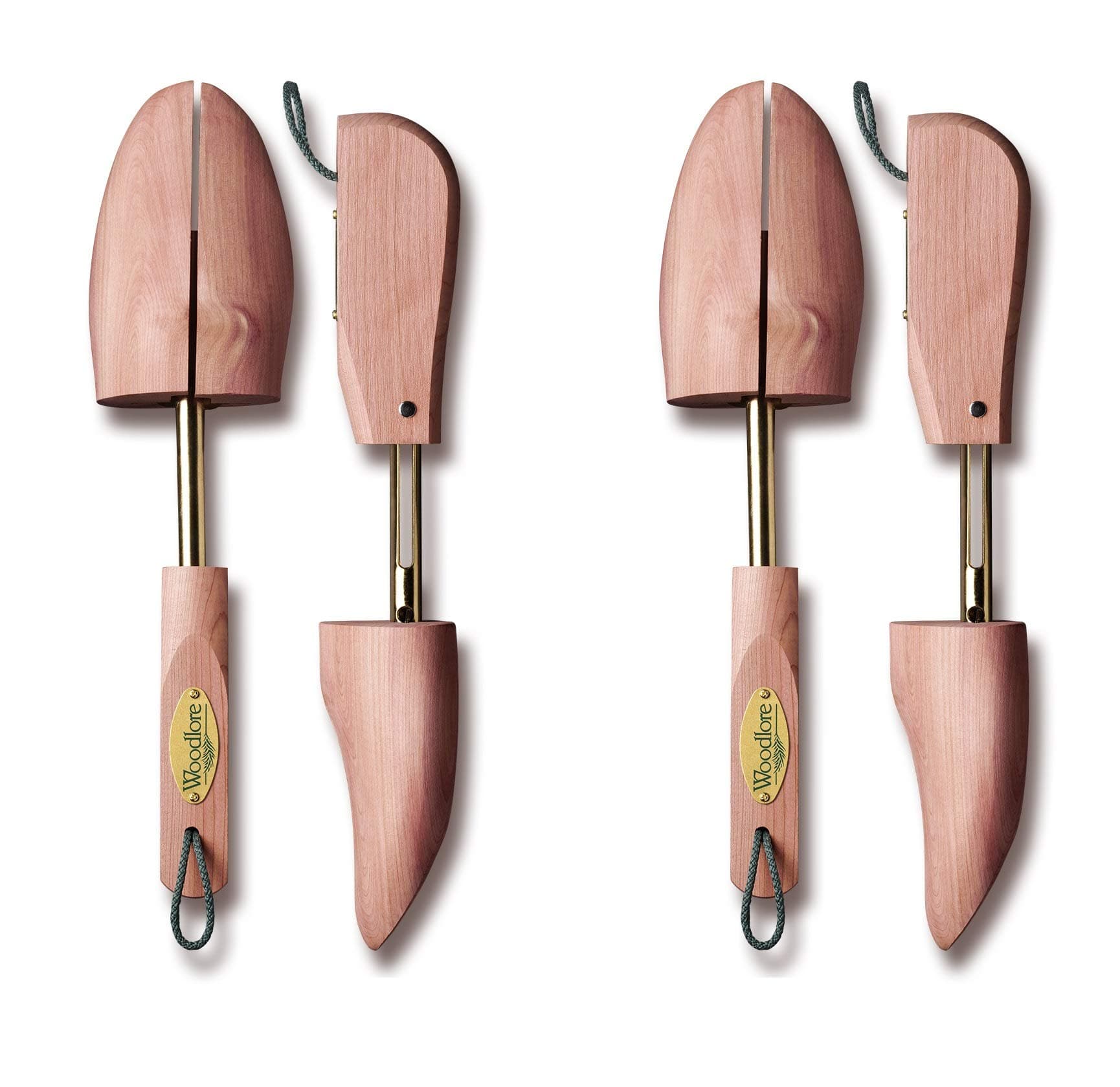 Women’s Shoe Trees Adjustable 2-Pack (For 2 pair of Shoes), Aromatic Cedar Wood, USA Made