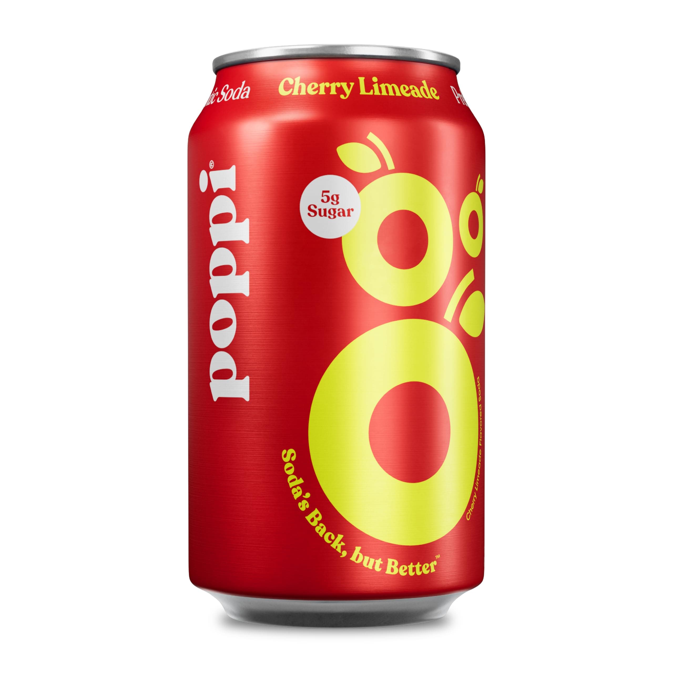 Cherry Limeade Prebiotic Soda Single, 5g Sugar