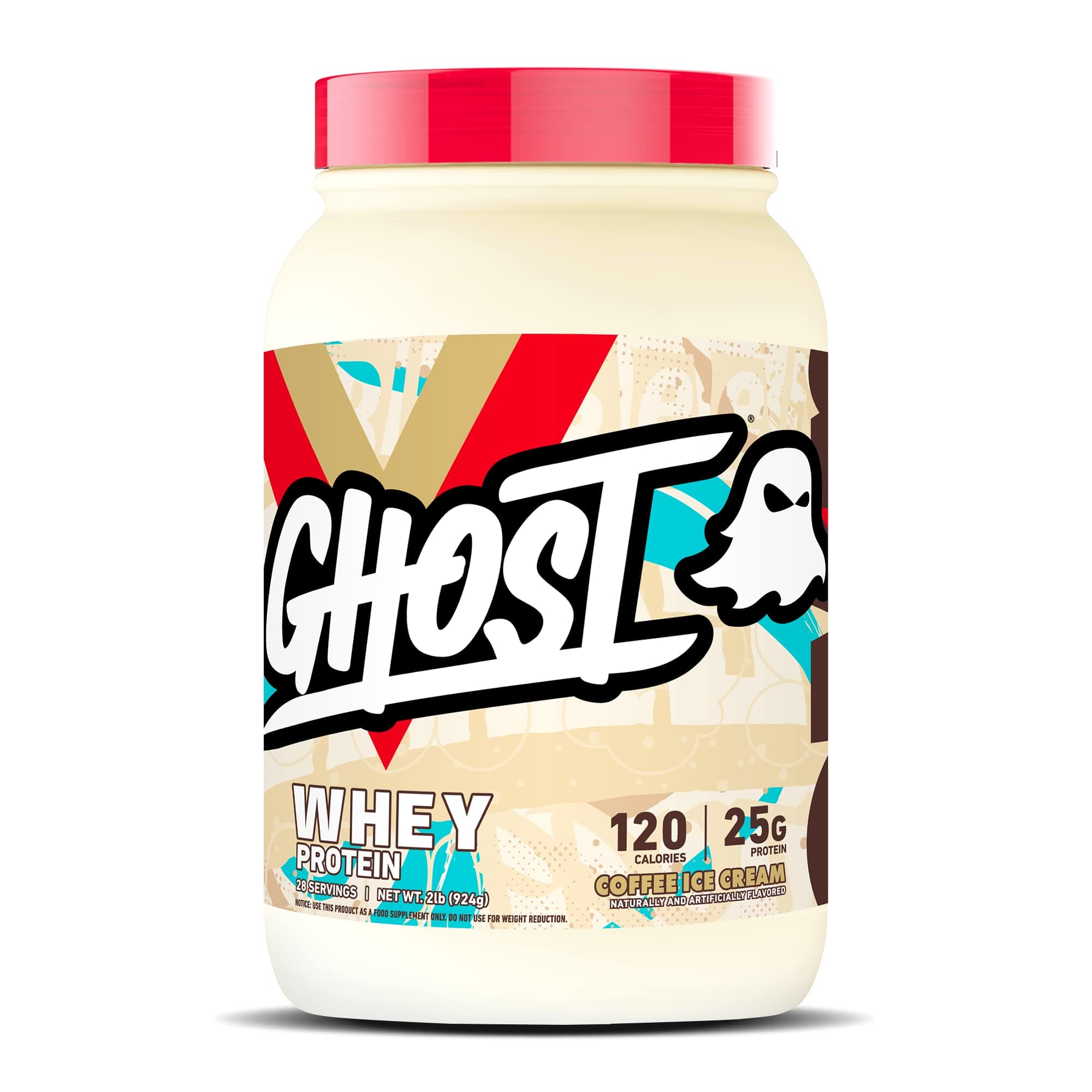 Ghost 100% Whey Protein Powder, Coffee Ice Cream