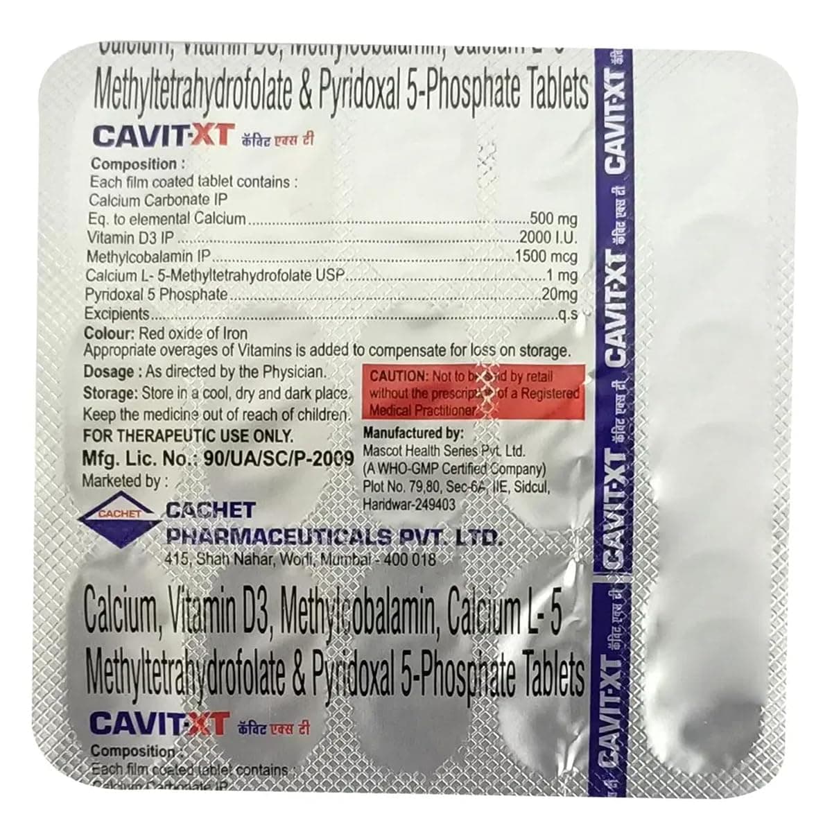 Cavit-XT - Strip of 15 Tablets