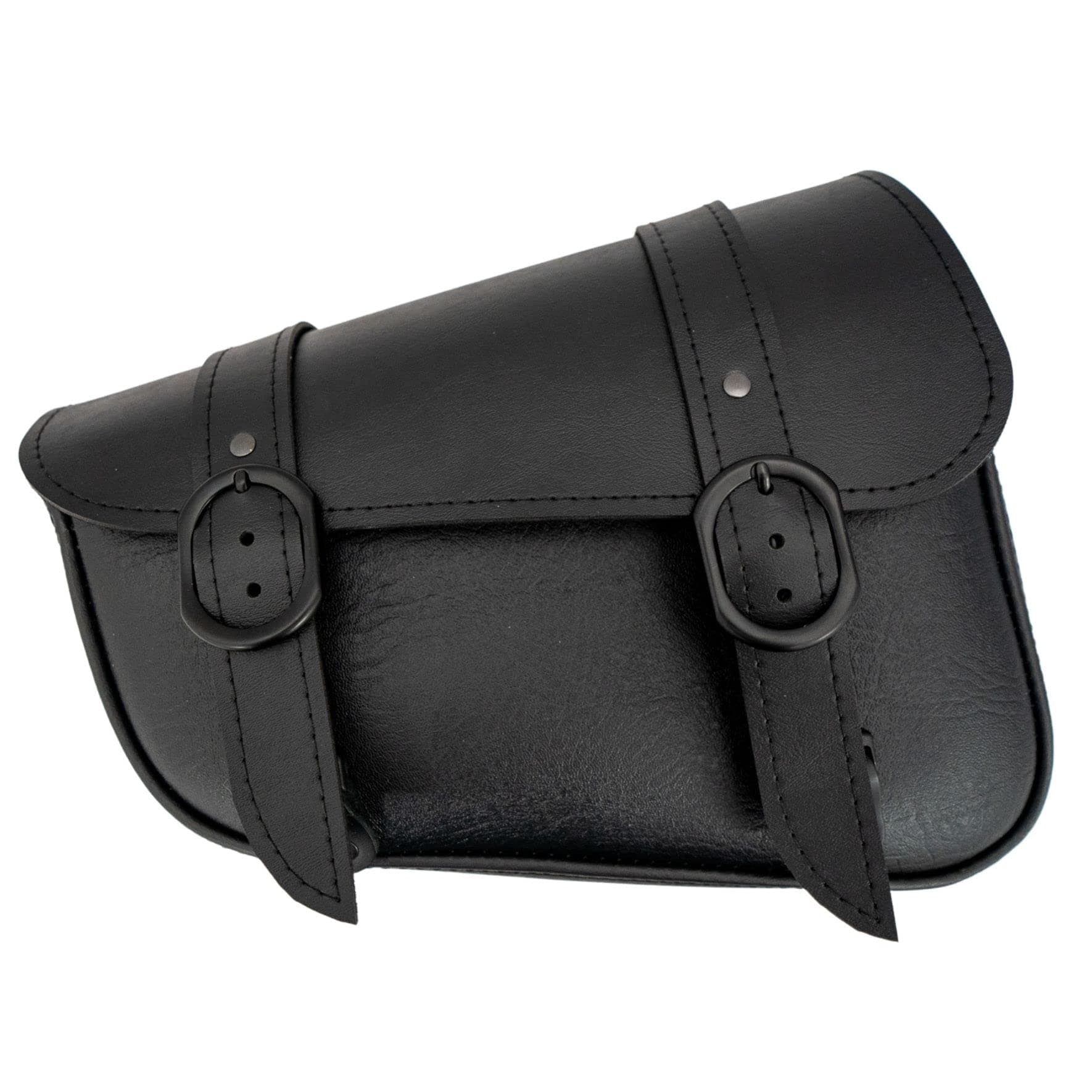 Dowco Willie & Max Black Jack Swingarm Bag 4.0 - Black Buckle - Dual Shock - Sportster