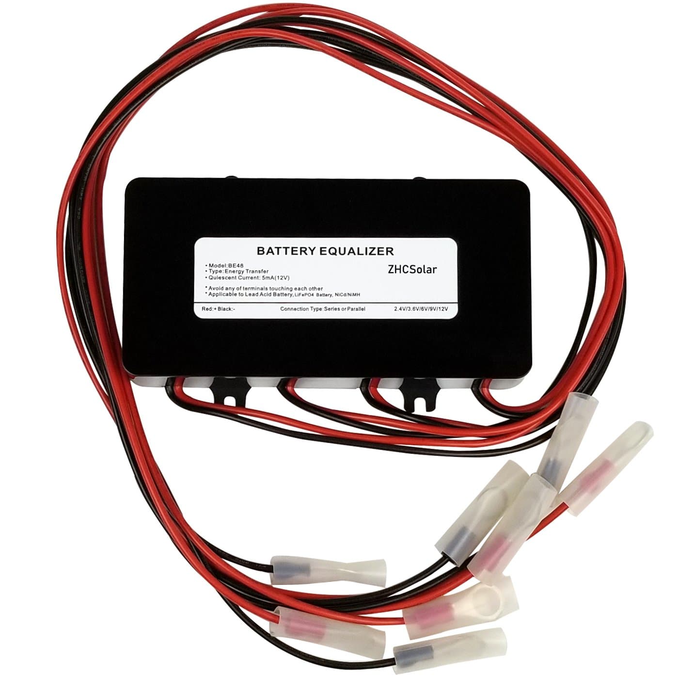 ZHC Battery Equalizer/Balancer for 4 Pieces Battery Connected in Series for 48V Battery System, Solar System Extend Battery Life