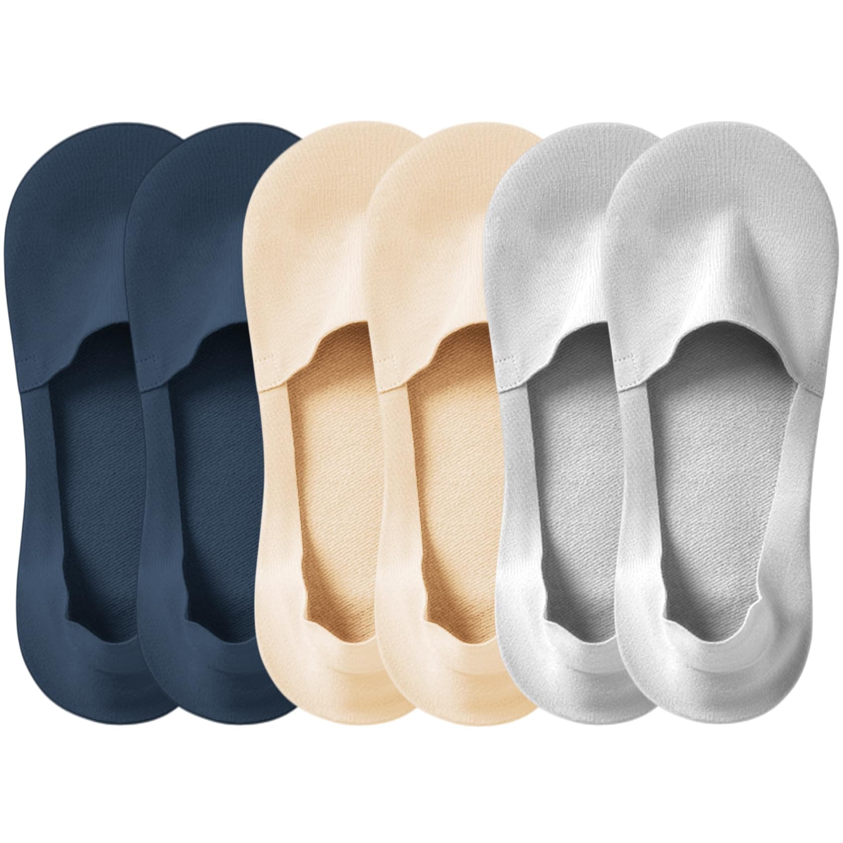 LomitractThin No Show Socks (Womens 5-12) Ice Silk Surface and Cotton Bottom