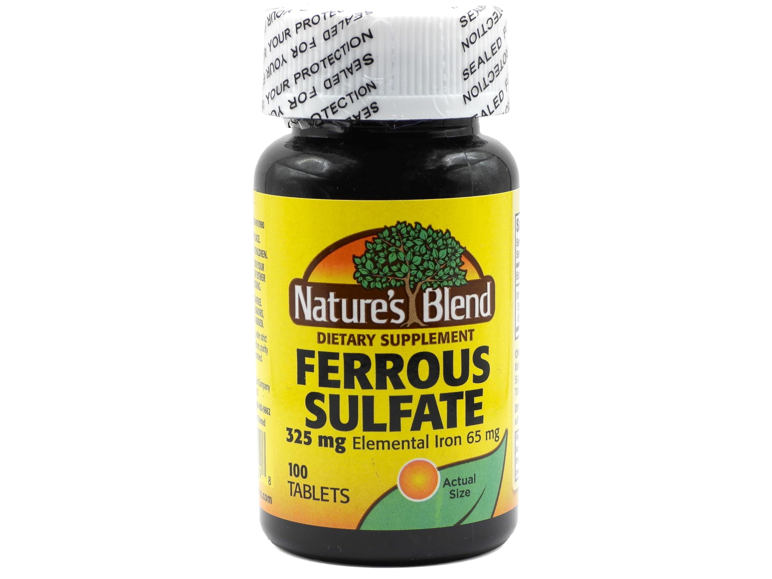 Nature's Blend Iron Ferrous Sulfate 325mg BPK, Assorted, tablets, 100 Count