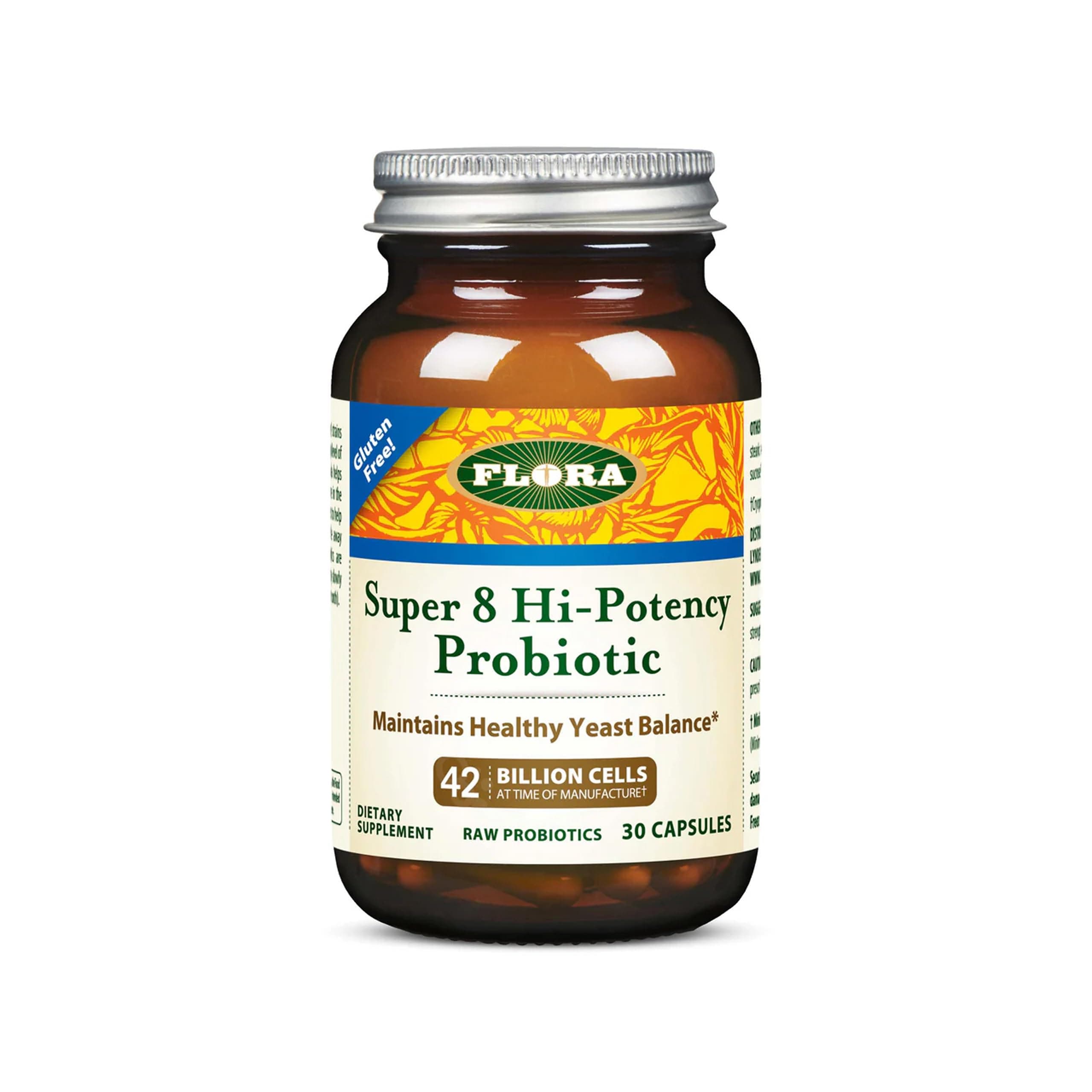 Udo's Choice - Super 8 Probiotic 30 Count - 42 Billion CFU, High Potency, Vegetarian Probiotics for Women & Men, Yeast Balance