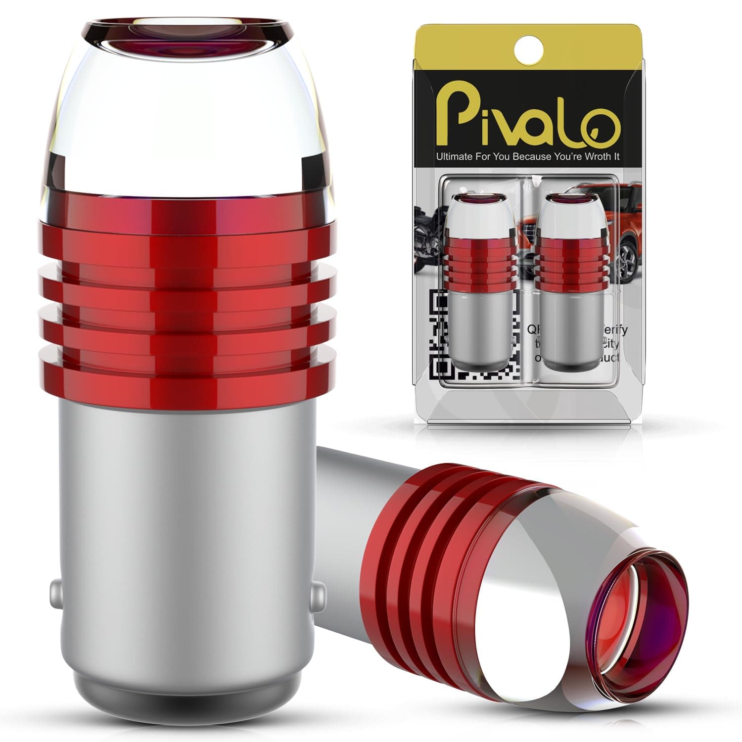 EXNPE14 T10 LED Light Single Flash Reversing Tail Parking Dome Lighting Universal For All Bikes Motorcycle (Pack of 2, Red)