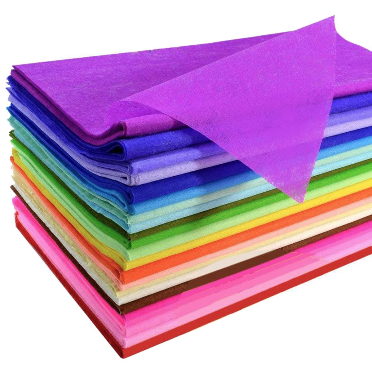 120 Sheets Colored Tissue Paper Bulk Wrapping Craft Paper 20 x 26 for Art Gift Tissue Decoration, 24 Colors