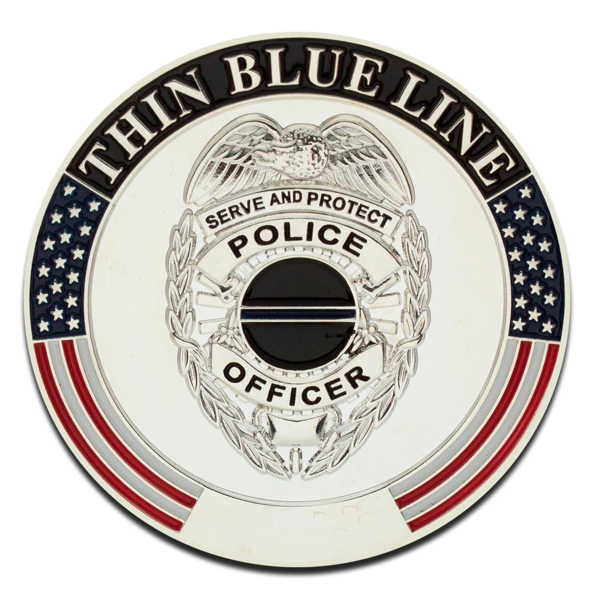 Thin Blue Line Challenge Coin