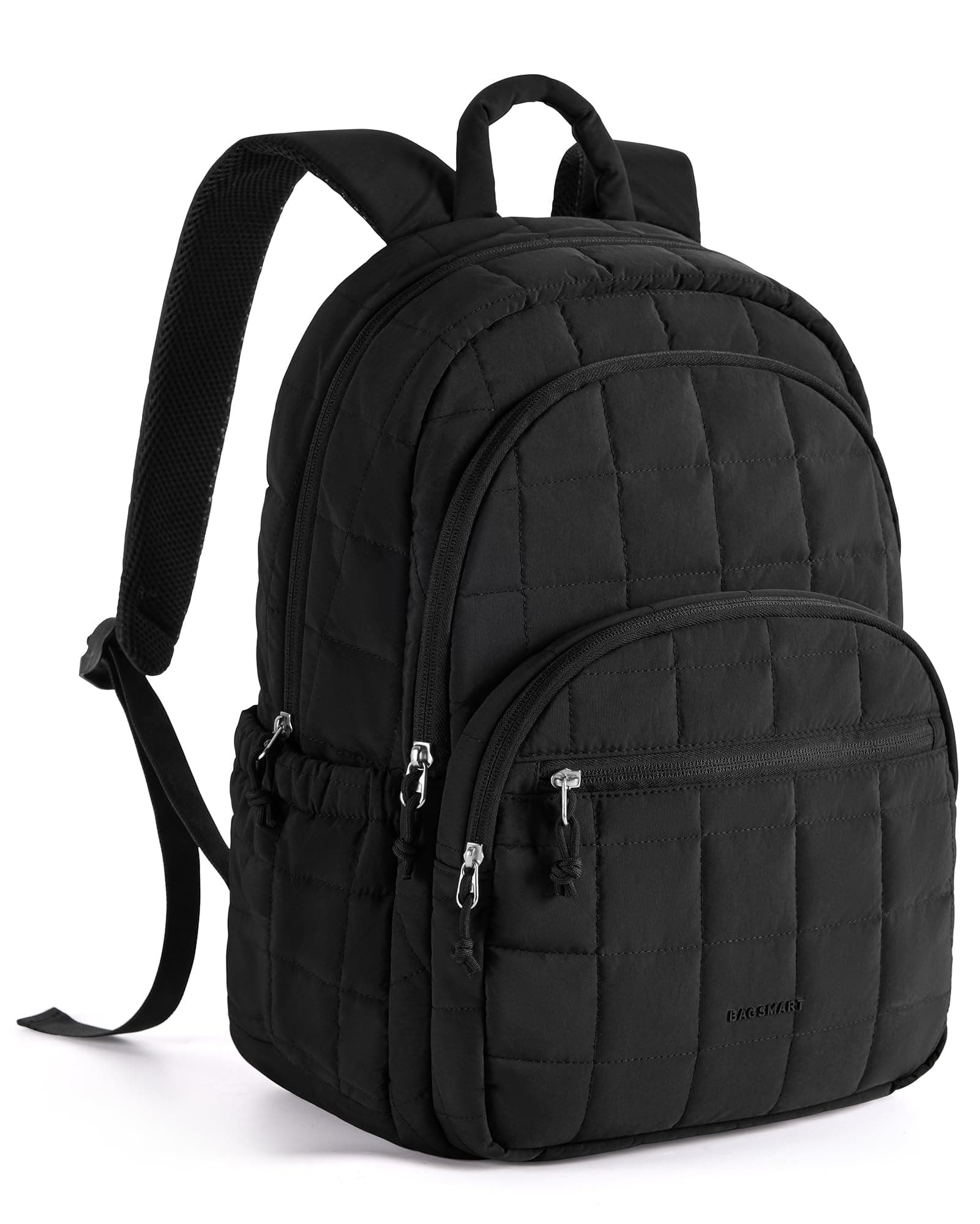 College Laptop Backpack, Travel Backpack for Women, Quilted Casual Daypack, Water-Resistant Bookbag