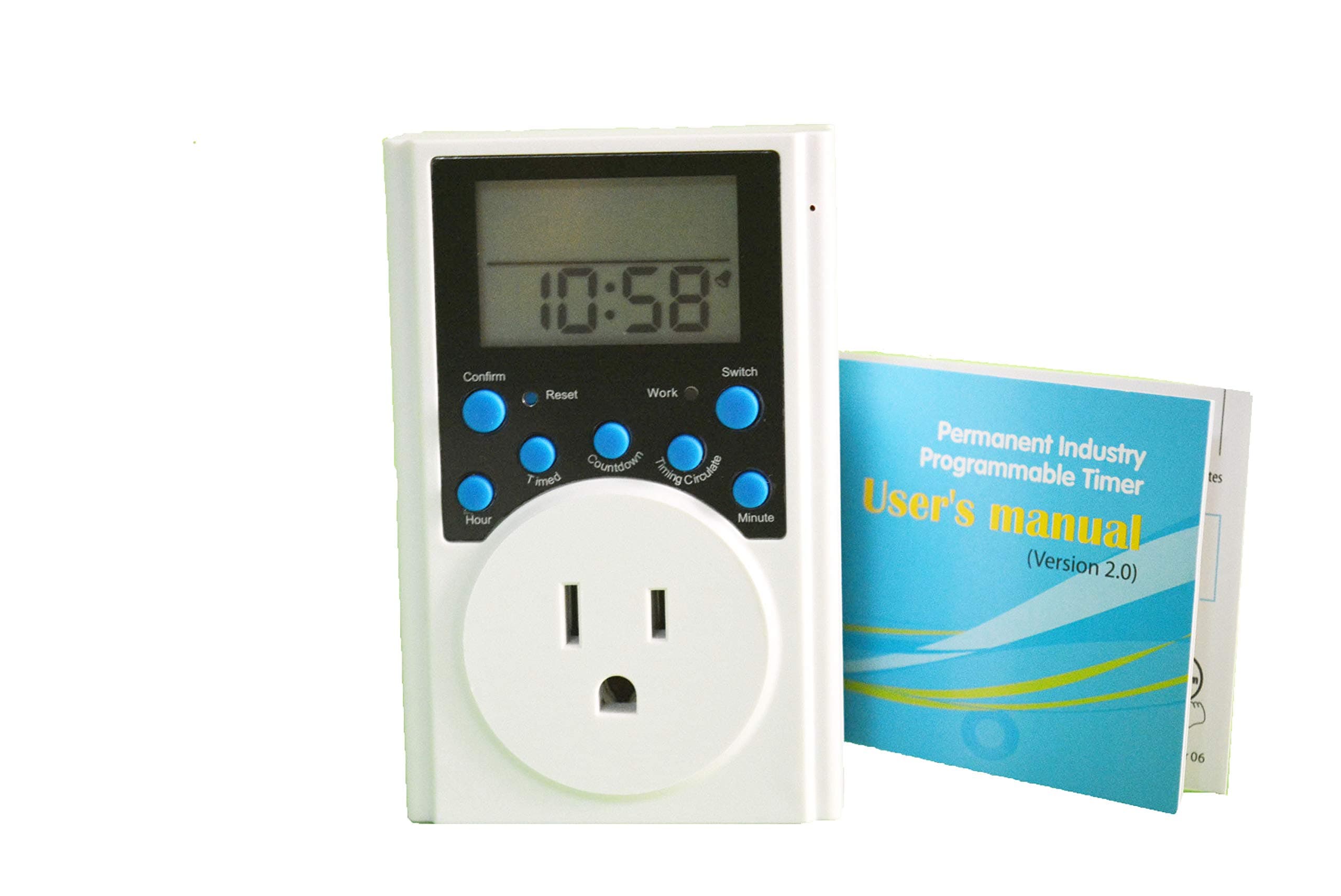 Multi Function Programmable Timer outlet Count Down on and off timer Infinite Loop timer in second timer outlet indoor outdoor min setting 1 second in loop timer controller