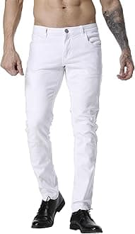 ZLZ Men's Skinny Slim Fit Stretch Comfy Fashion Denim Jeans Pants