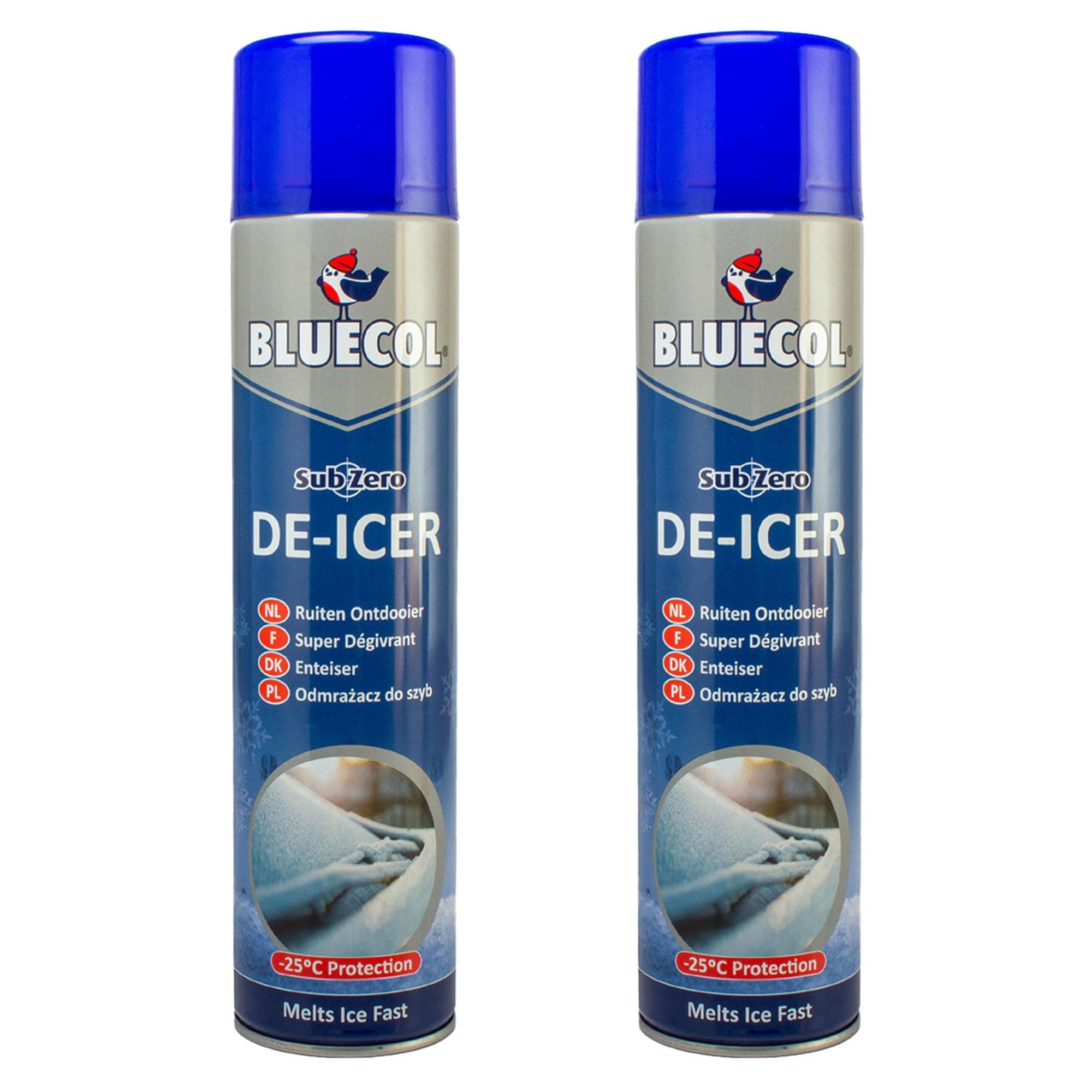 BLD600 Sub Zero De-Icer Aerosol Fast Ice Melt 600ml x 2