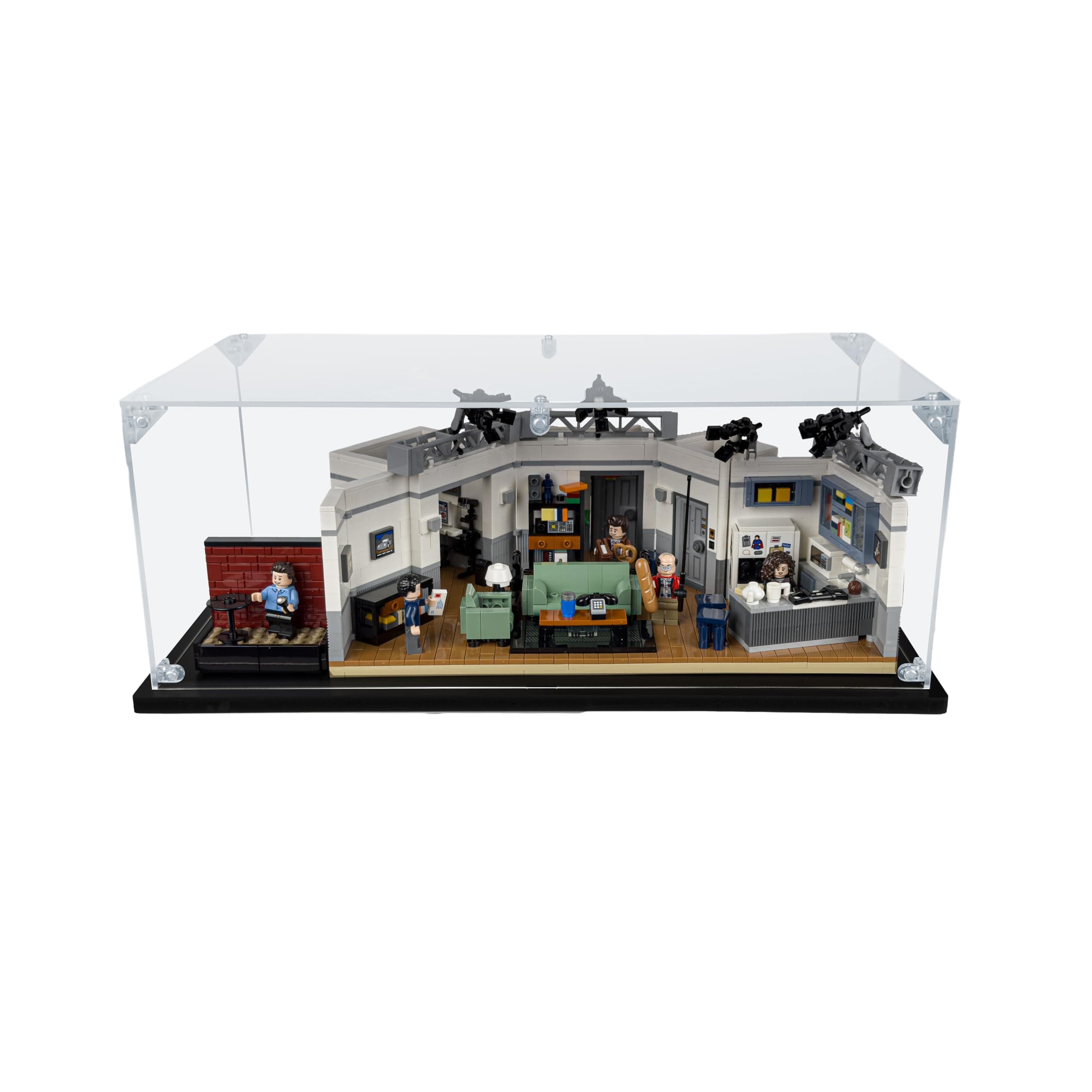 Acrylic Display Case Compatible for LEGO Seinfeld #21328, Dustproof Display Case (Case Only) (Lego Sets are NOT Included)