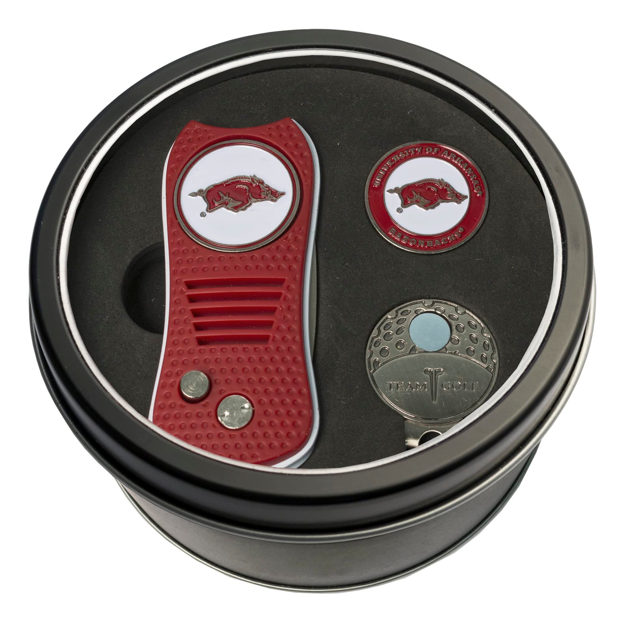 NCAA Tin Gift Set with Switchfix Divot Tool, Cap Clip, and Ball Marker