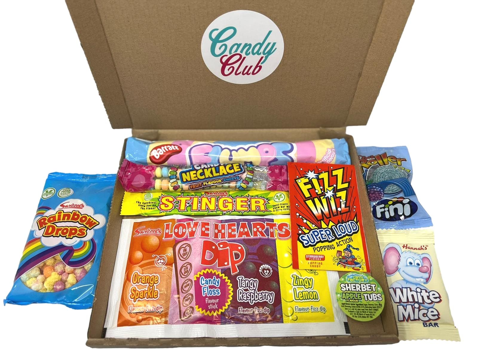 Retro Sweets Mini Letter Box Gift. Packed with Sweets. Gift Box Present for Birthdays, Christmas, Get Well Soon.