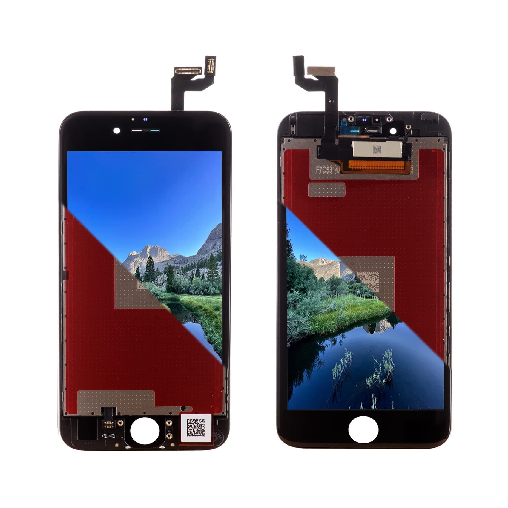 with Repair Tools for iPhone 6s 4.7 Inches Front Glass LCD Digitizer Display Touchscreen Screen Replacement Full Assembly Frame Set in Black