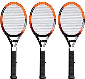 The Executioner 3 Pack Electric Bug Zapper Fly Swatter Wasp, Mosquito, Bug, Insect Killer Single Layer Racket Efficient Zapping Indoor Outdoor Long Handle 50cm (The Executioner 3 Pack)