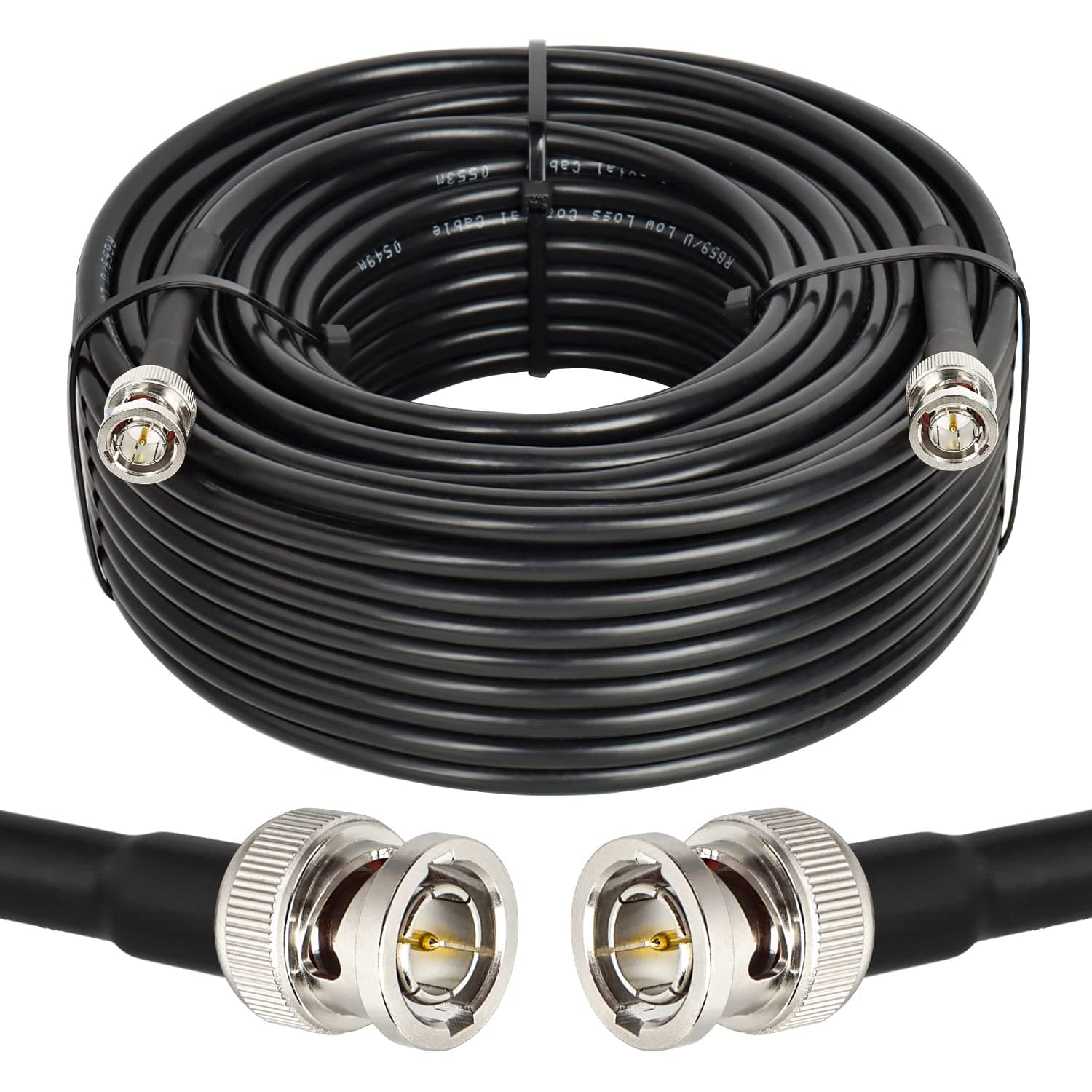 XRDS -RF 100FT SDI Cable, HD-SDI Cable BNC to BNC Digital Video Cable RG59 BNC Cable Supports HD-SDI/3G/6G-SDI/4K/8K SDI Video Cable Precision Video Cable