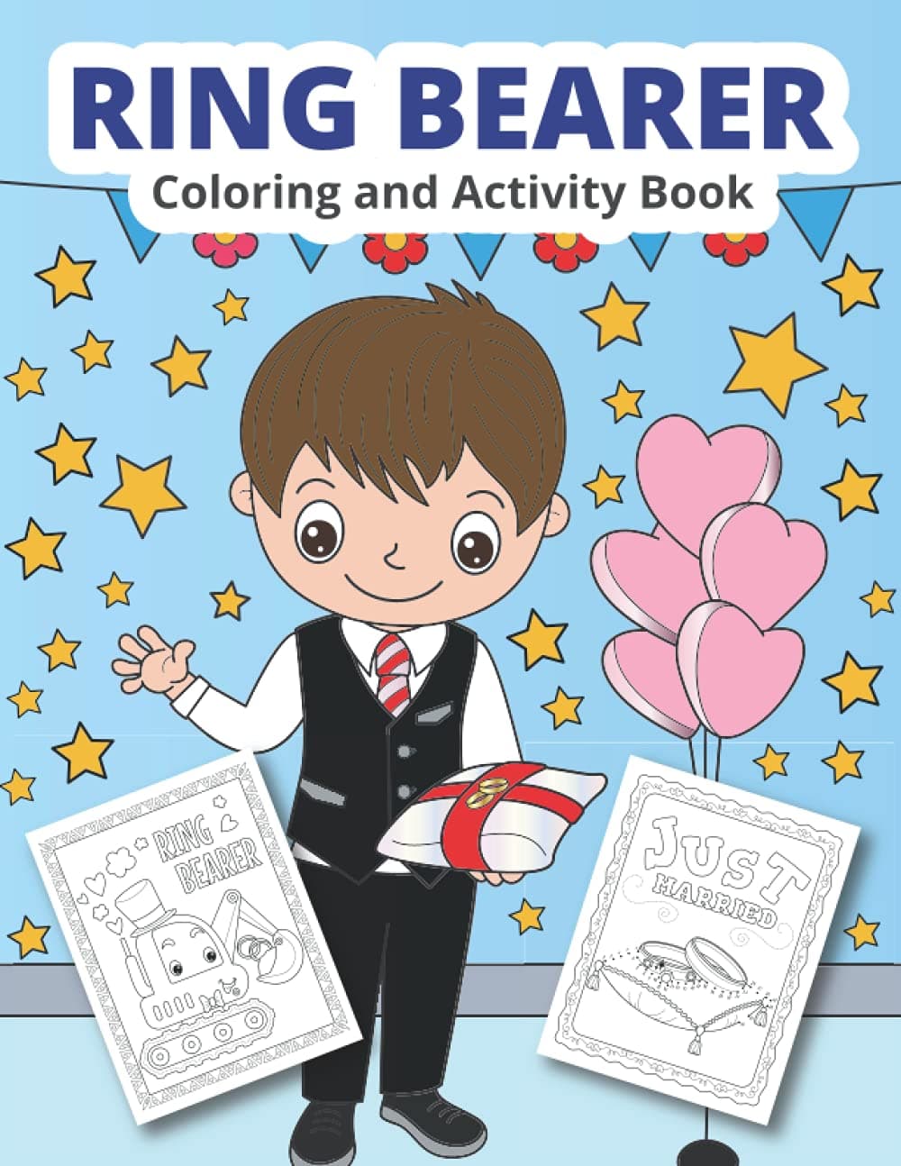 Ring Bearer Coloring and Activity Book: Wedding coloring and activity book for boys Paperback – May 8, 2021