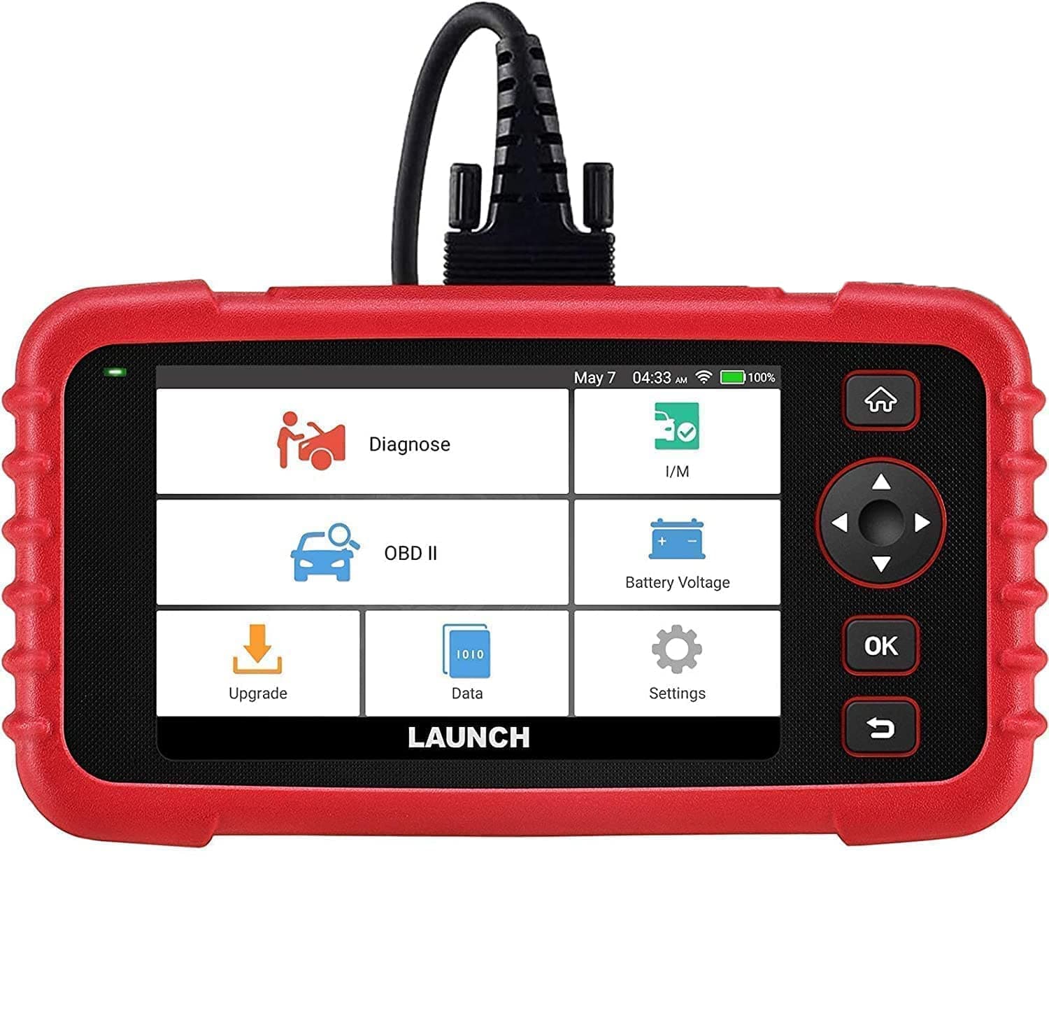 LAUNCH CRP123X OBD2 Scanner for Engine Transmission ABS SRS Diagnostics with SAS Calibration/Throttle Reset/Oil Reset, Battery Test, Free Update