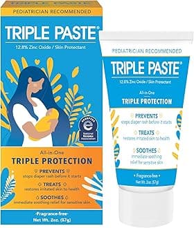 Triple Paste Medicated Ointment for Diaper Rash, 2 Ounce