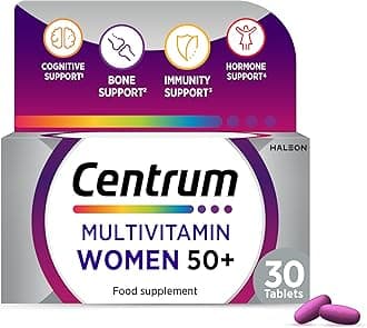 Women 50+ Tablets Multivitamin & Mineral Supplements, 23 essential nutrients including vitamin D, C, and Iron, 30 ct | Product may vary
